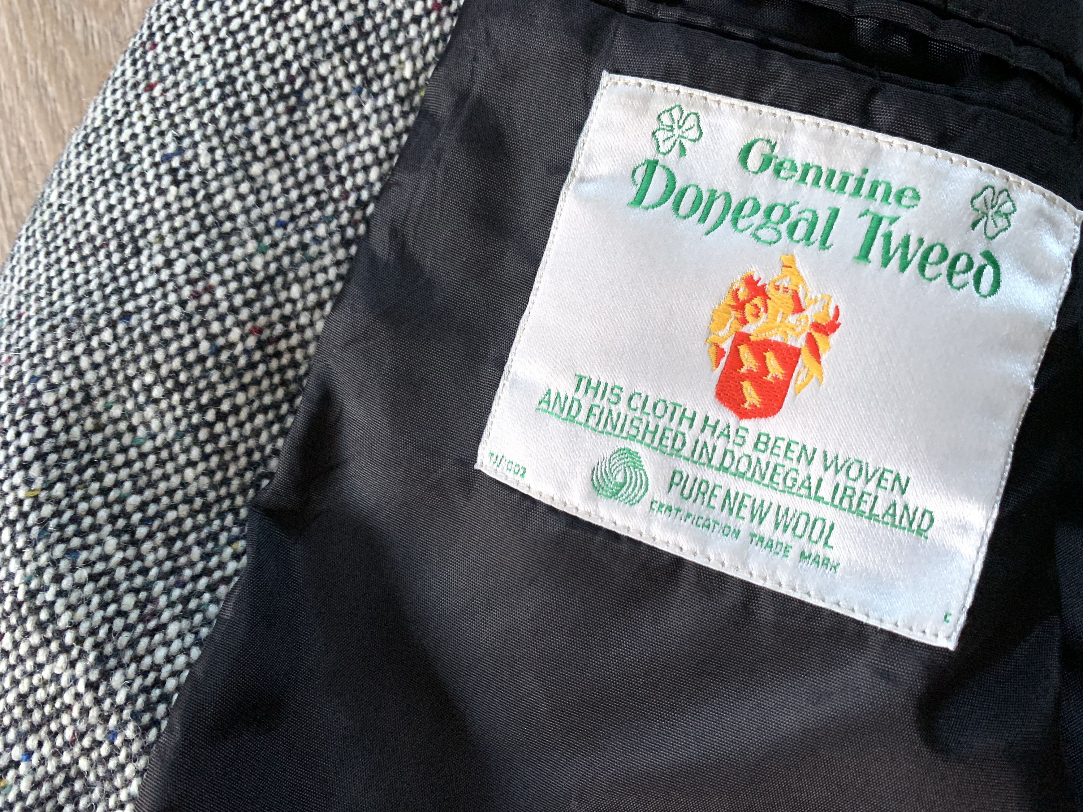 Donegal Tweed × Vintage Donegal Tweed Vintage Classic Blazer Size 50L - 6 Thumbnail