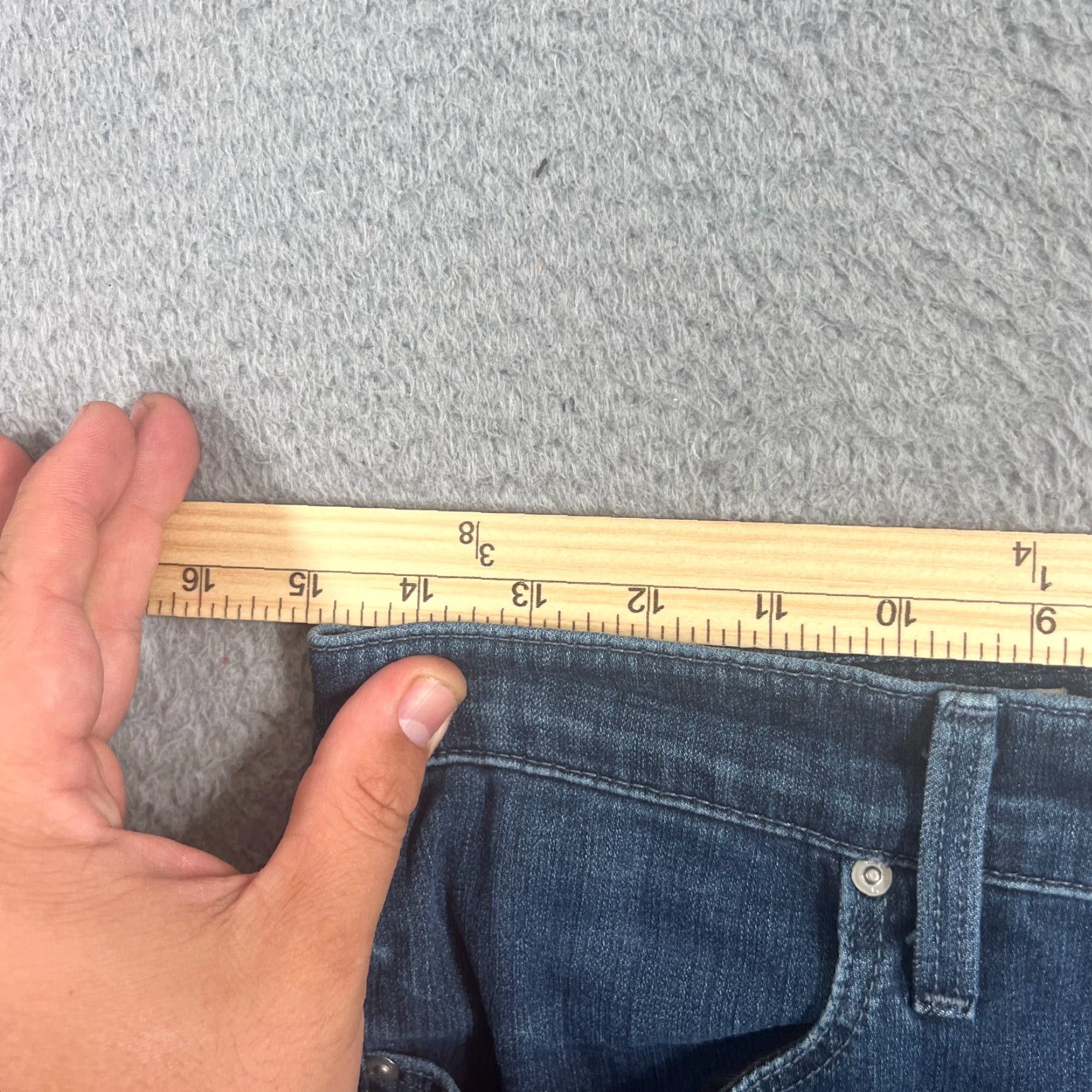 Vintage AG Adriano Goldschmied Jeans Womens 29 Regular High Rise Skinny 5-Pocket Blue Denim Size 29" - 4 Thumbnail