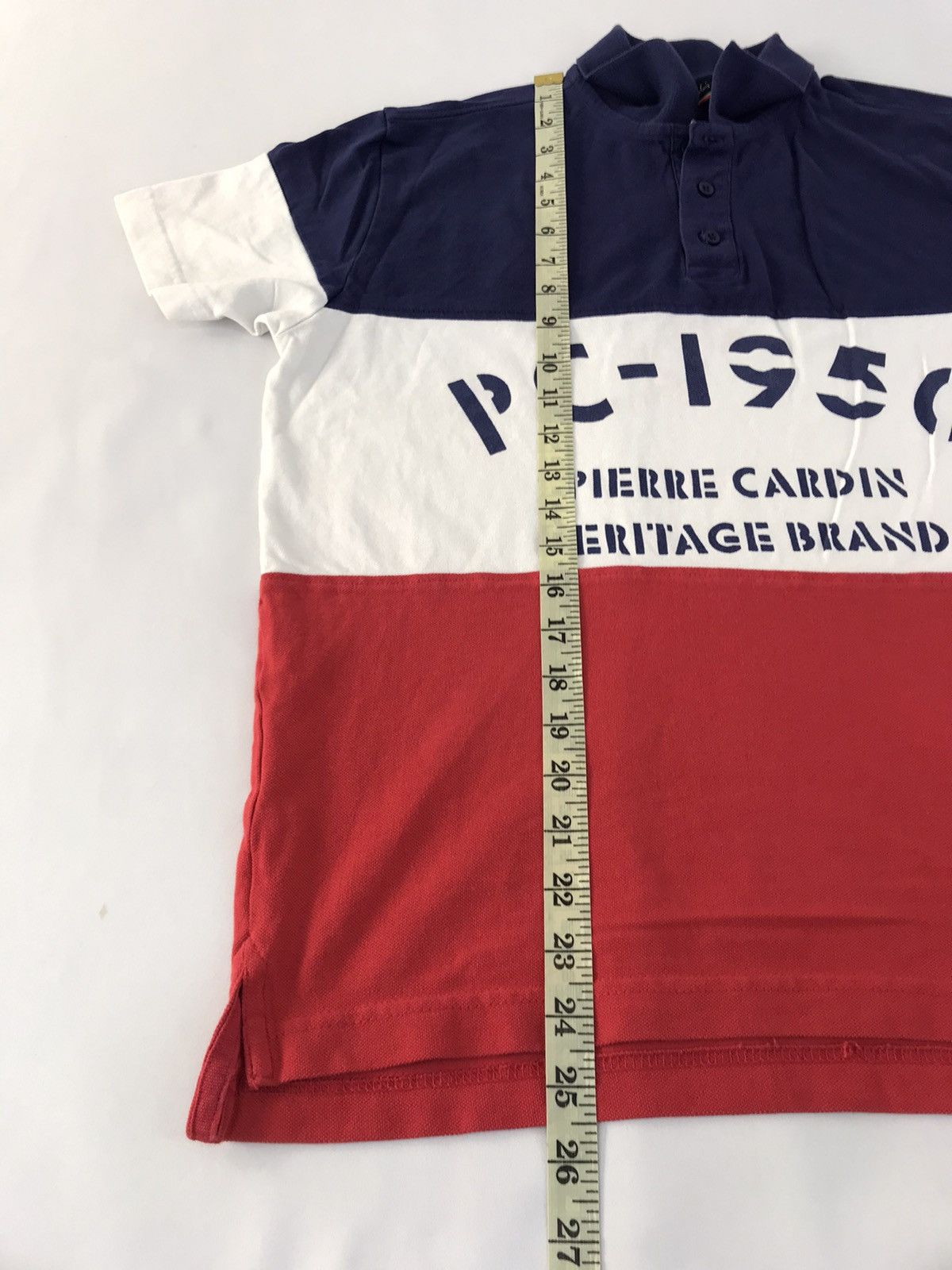 Pierre Cardin Pierre Cardin Paris 1950 Heritage Brand Spell Out Polo Tee Size US M / EU 48-50 / 2 - 11 Thumbnail