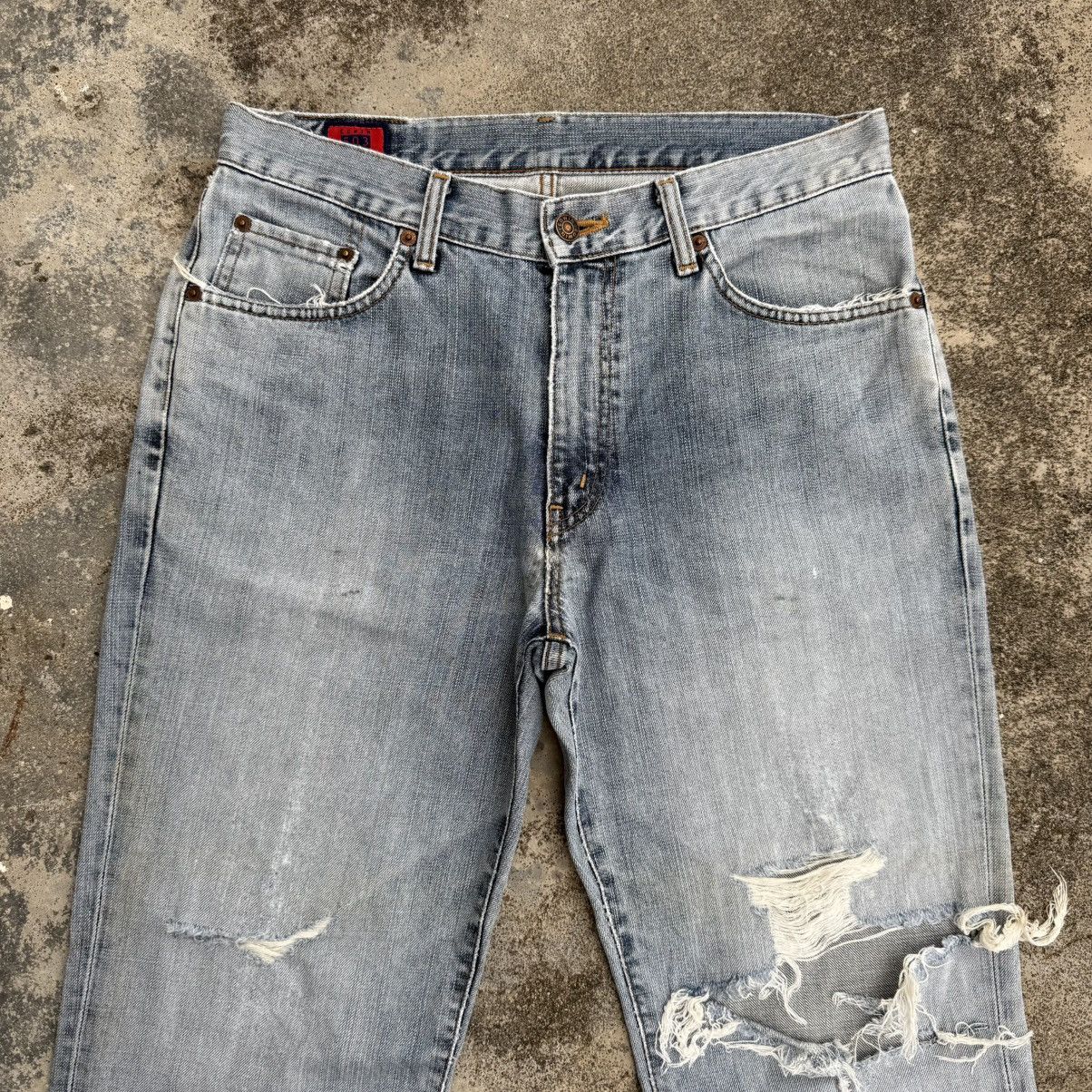 Edwin × Vintage VINTAGE EDWIN FADED RIPPEP JEAN DENIM PANTS Size US 32 / EU 48 - 2 Thumbnail