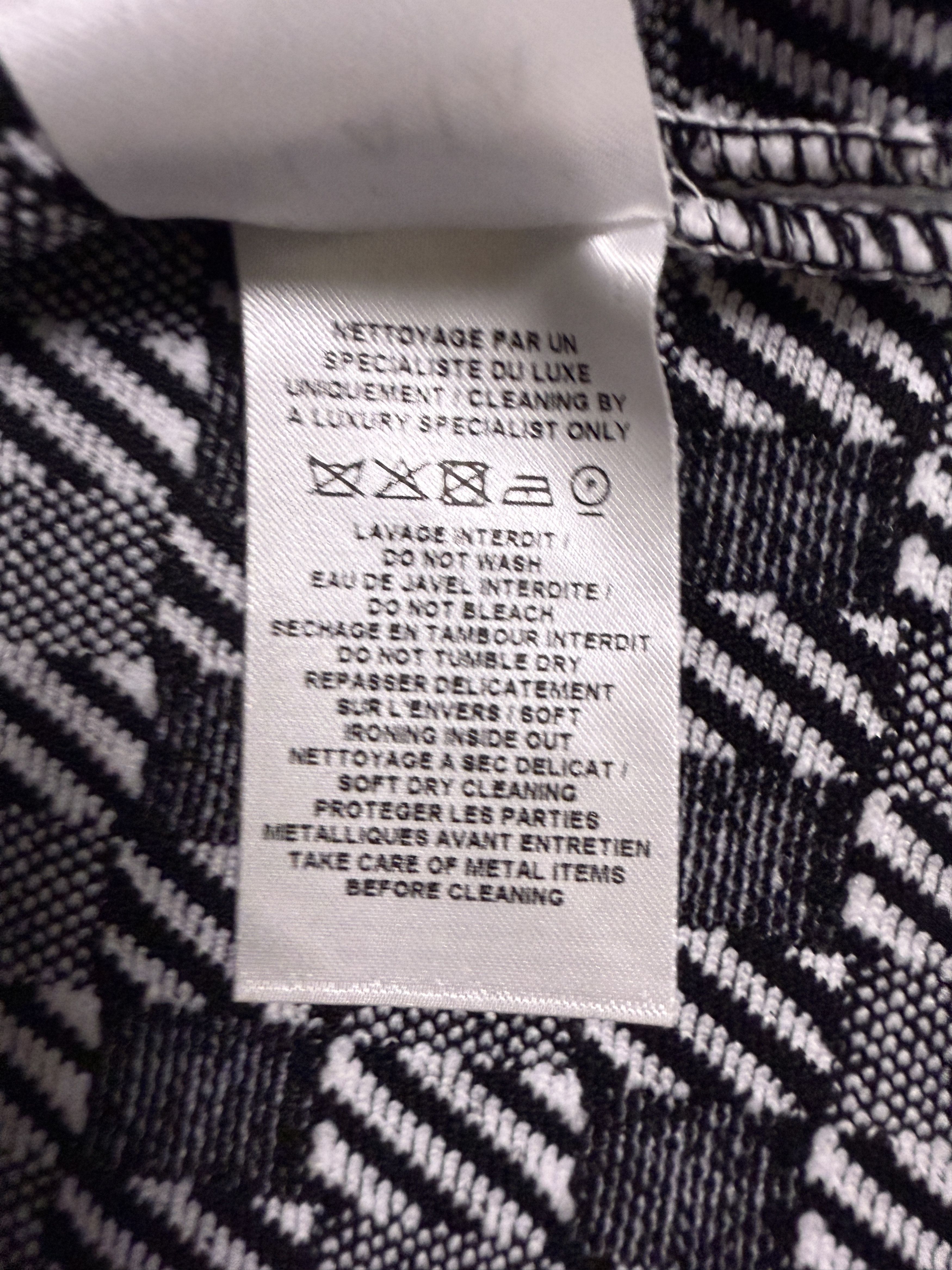 Alaia Alaia Black White Houndstooth Tati Knit Cardigan Sweater 40 Size S / US 4 / IT 40 - 7 Thumbnail