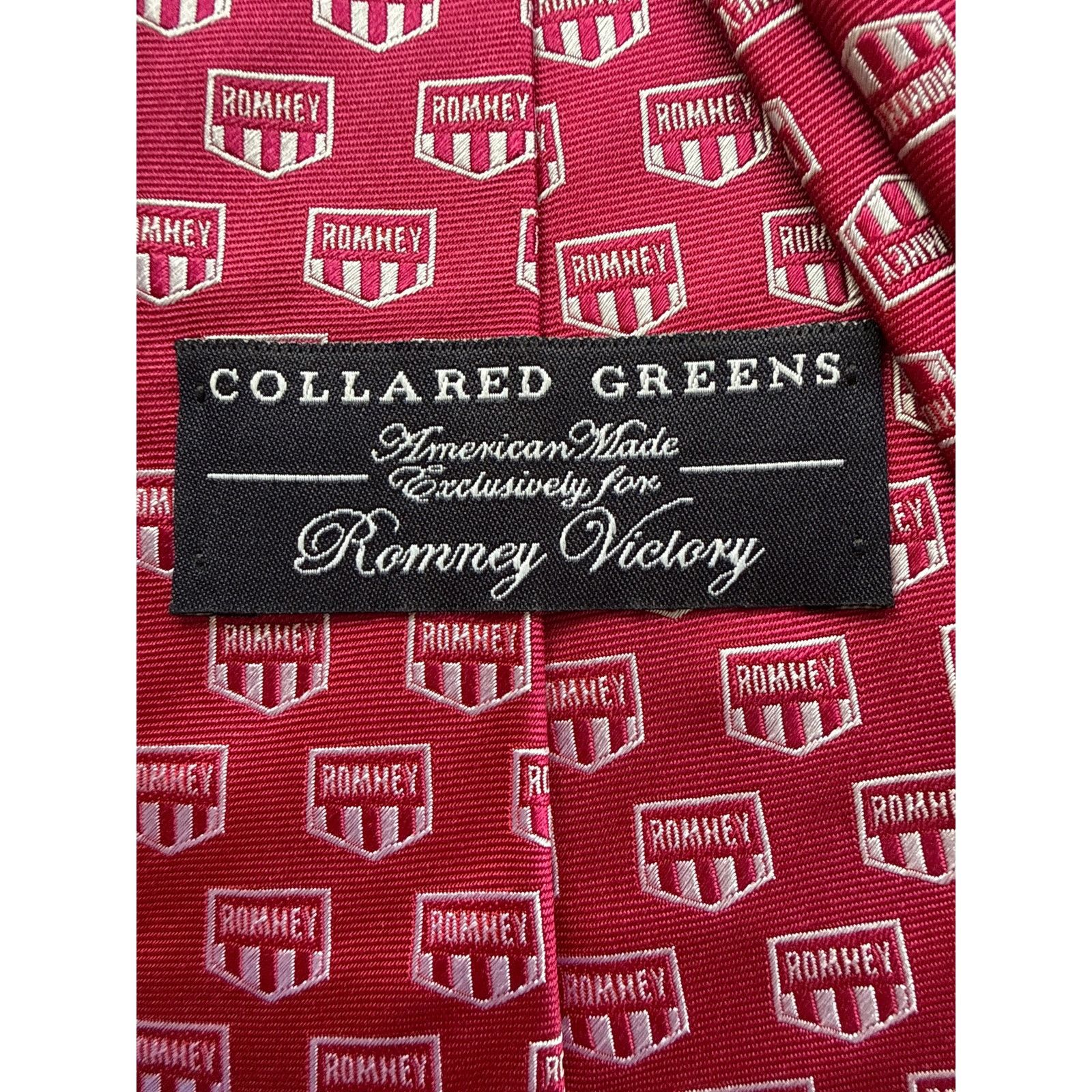 Other Romney for President 2012 Red Silk Logo Tie Size ONE SIZE - 5 Thumbnail