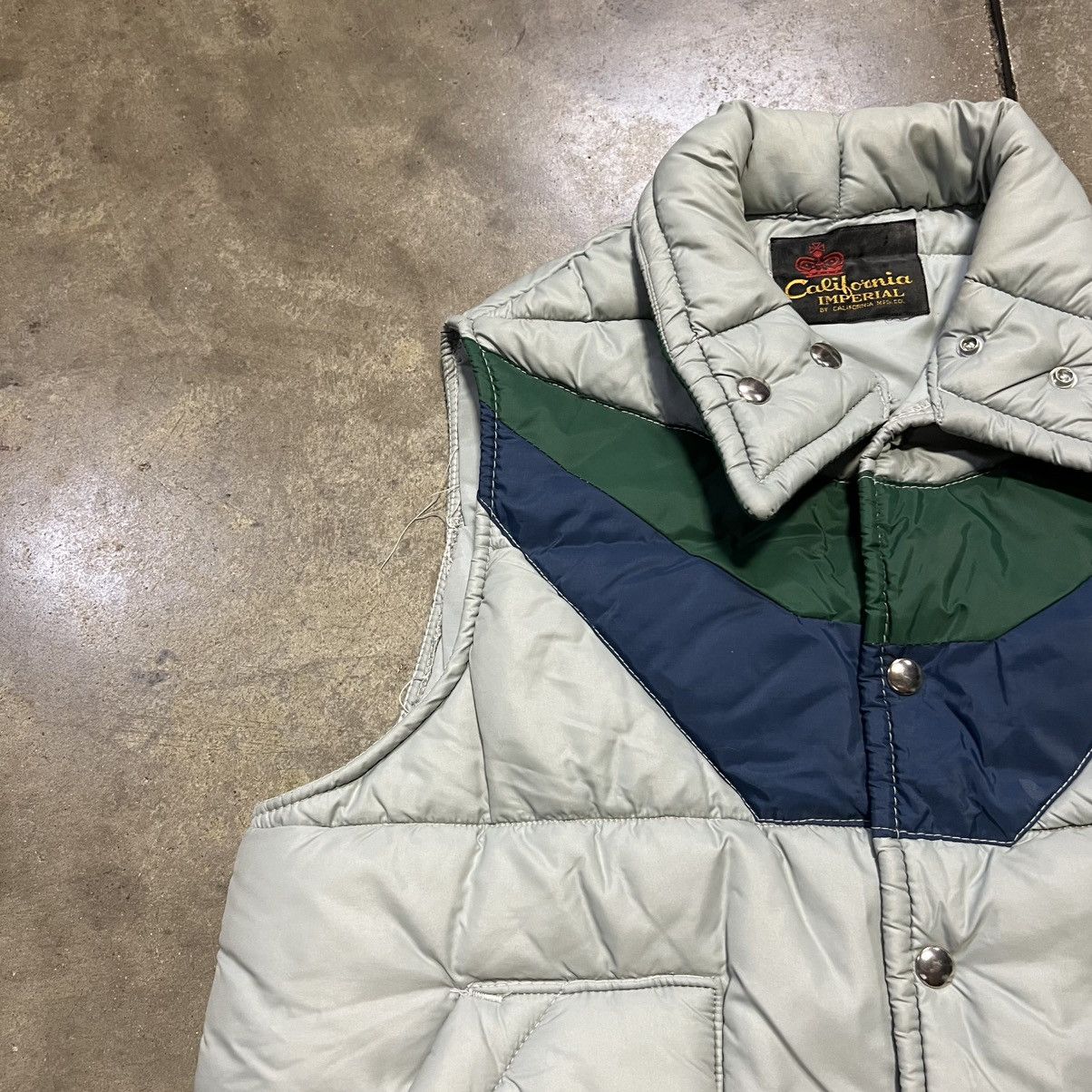 Vintage Vintage Striped Puffer Vest Western Rodeo Quilted 70s 80s Size US M / EU 48-50 / 2 - 5 Thumbnail