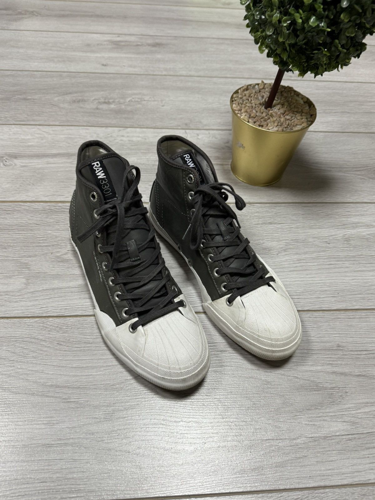 G-Star G star leather high sneakers boots Size US 9 / EU 42 - 2 Thumbnail