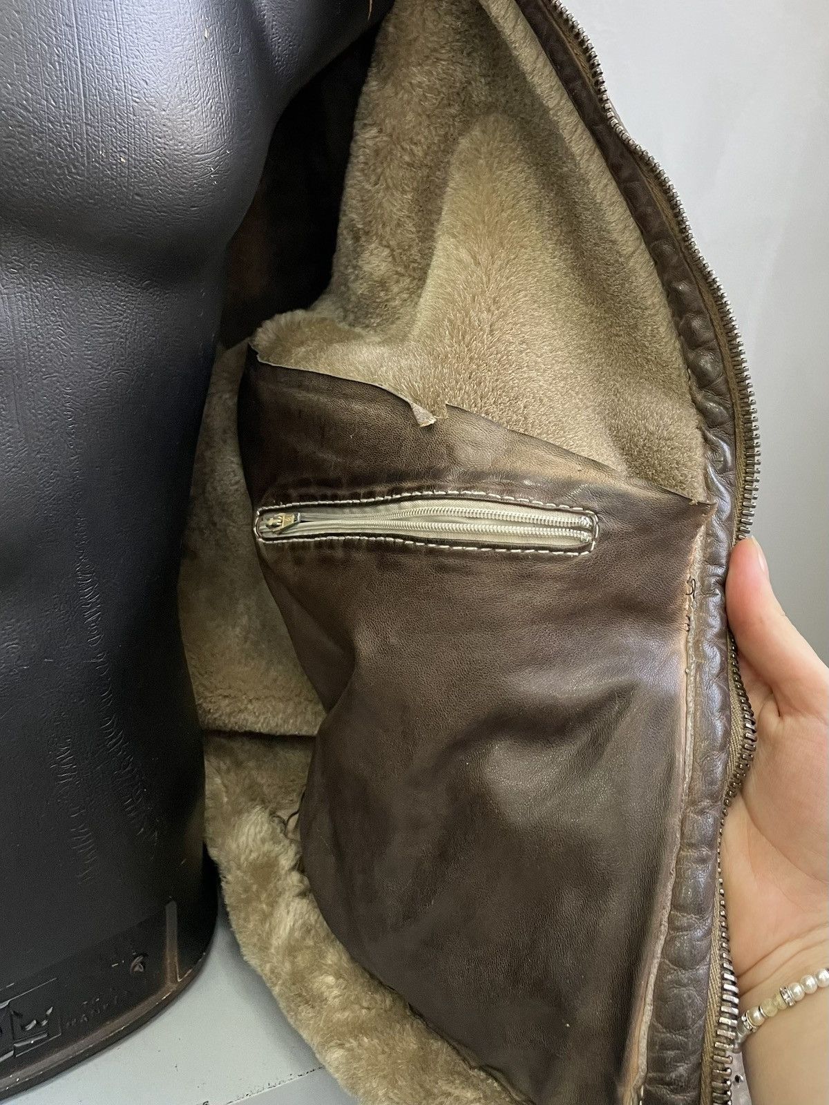 Japanese Brand Rare Italian sheepskin leather avant garde leather jacket Size US M / EU 48-50 / 2 - 7 Thumbnail
