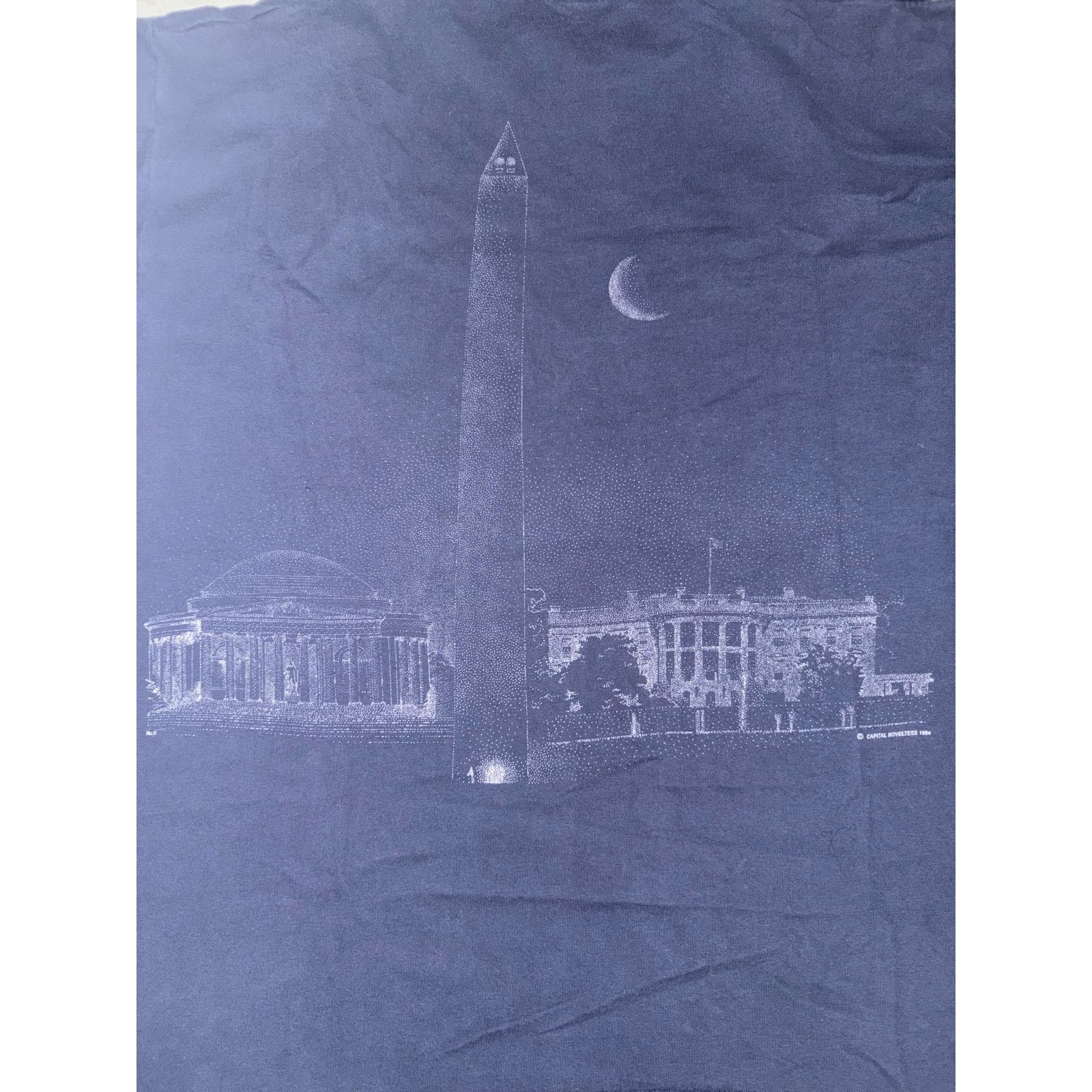 Fruit Of The Loom Vintage Washington Shirt Mens X Large Black 1994 White House Size US XL / EU 56 / 4 - 9 Thumbnail