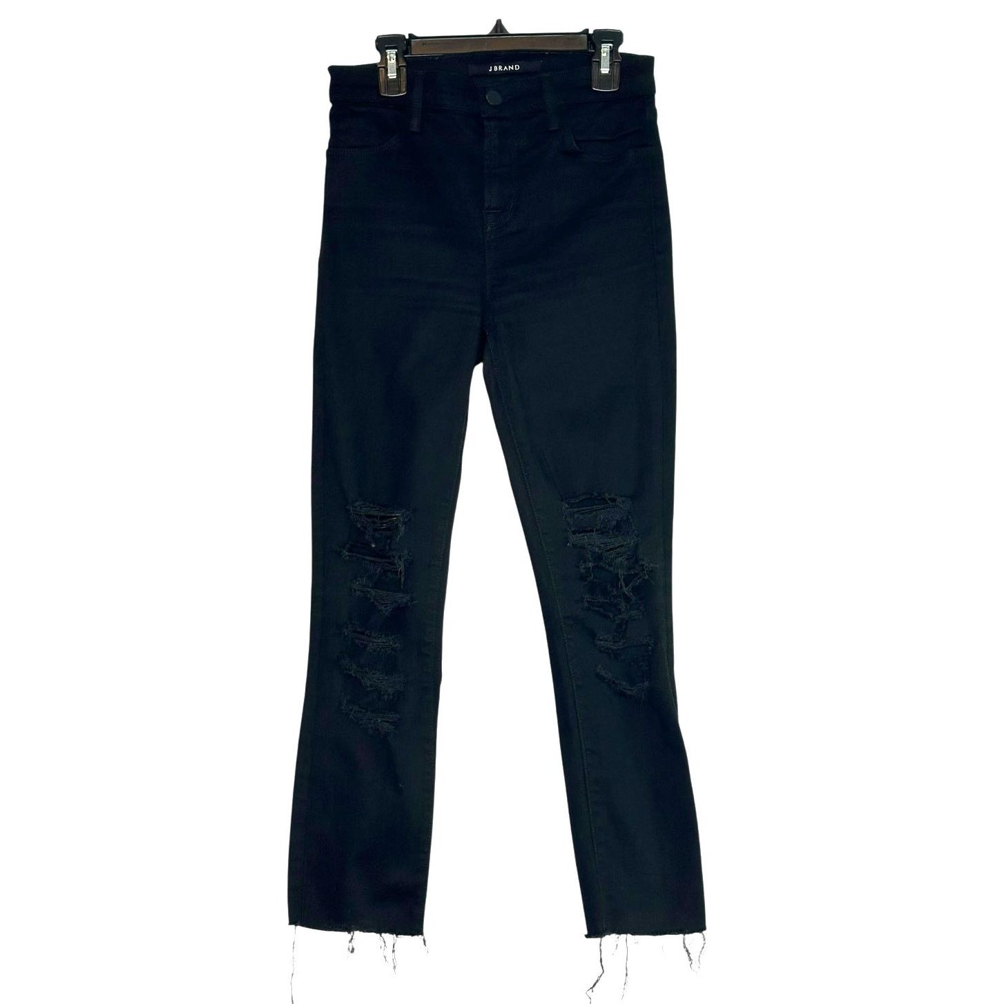 J Brand J Brand Maria black ripped skinny jeans size 26 - 2 Size 26" / US 2 / IT 38 - 1 Thumbnail