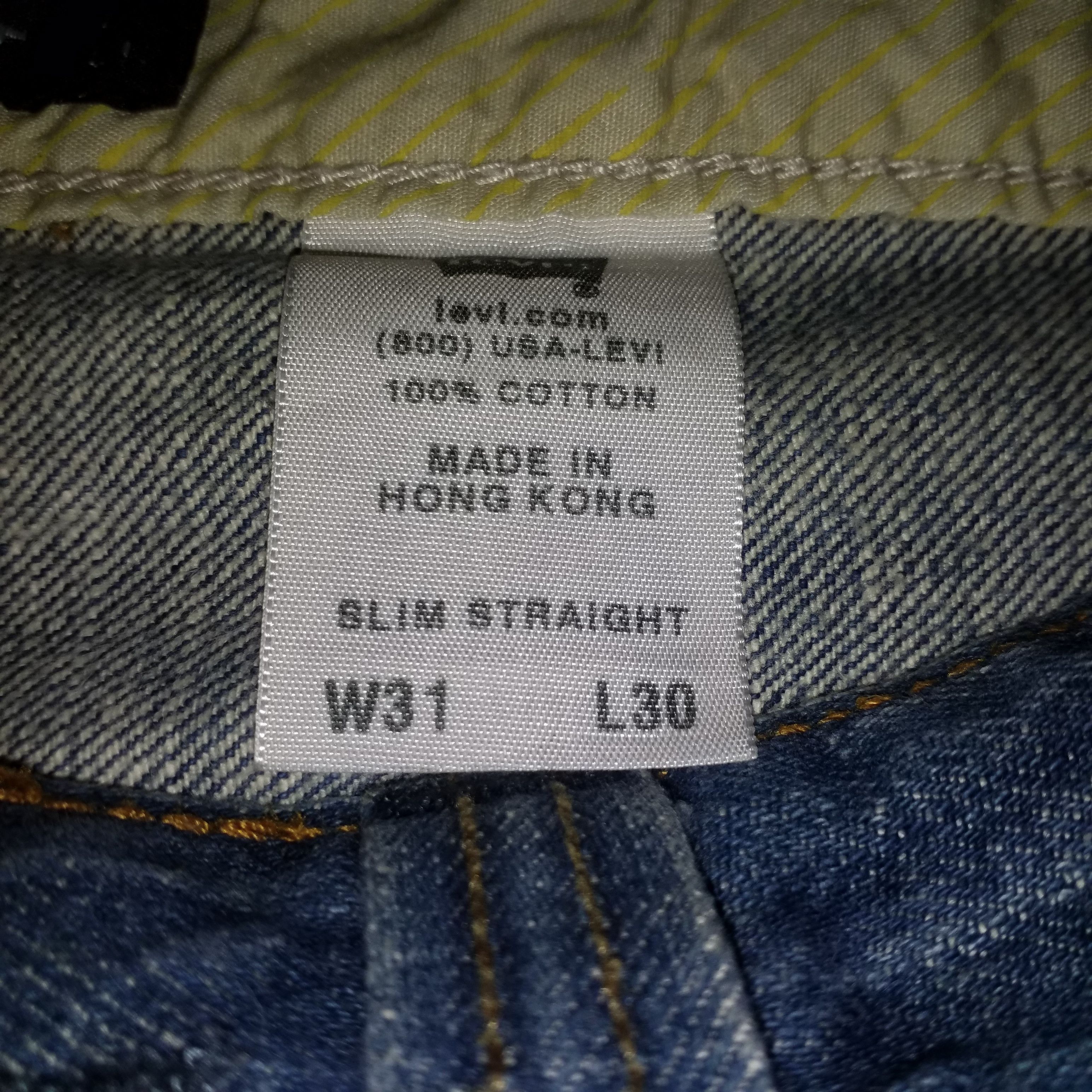 Levi's LEVIS SLIM STRAIGHT Size US 31 - 5 Thumbnail