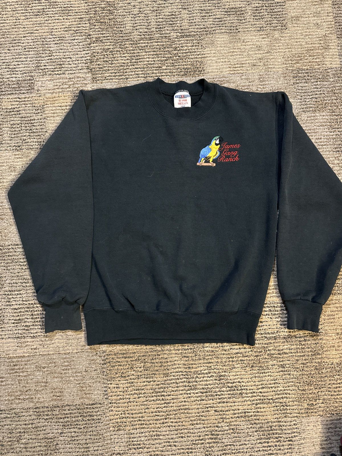 Jerzees × Vintage JAMES GANG RANCH SWEATSHIRT Size US S / EU 44-46 / 1 - 1 Thumbnail