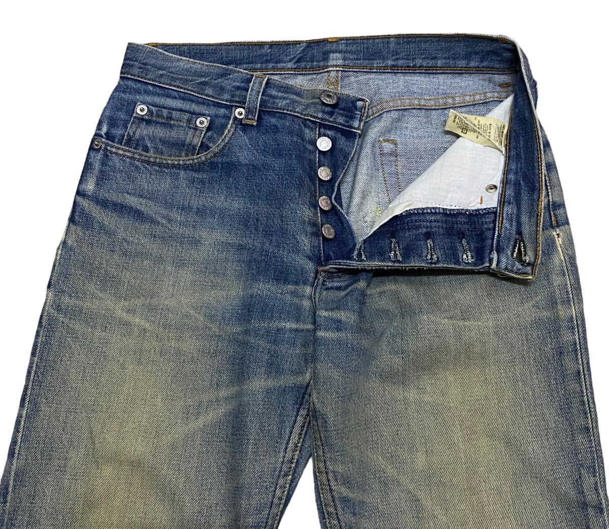 Helmut Lang Rare Design Vintage Brand Helmut Lang Patchwork Jeans 1990s Size US 26 / EU 42 - 6 Thumbnail