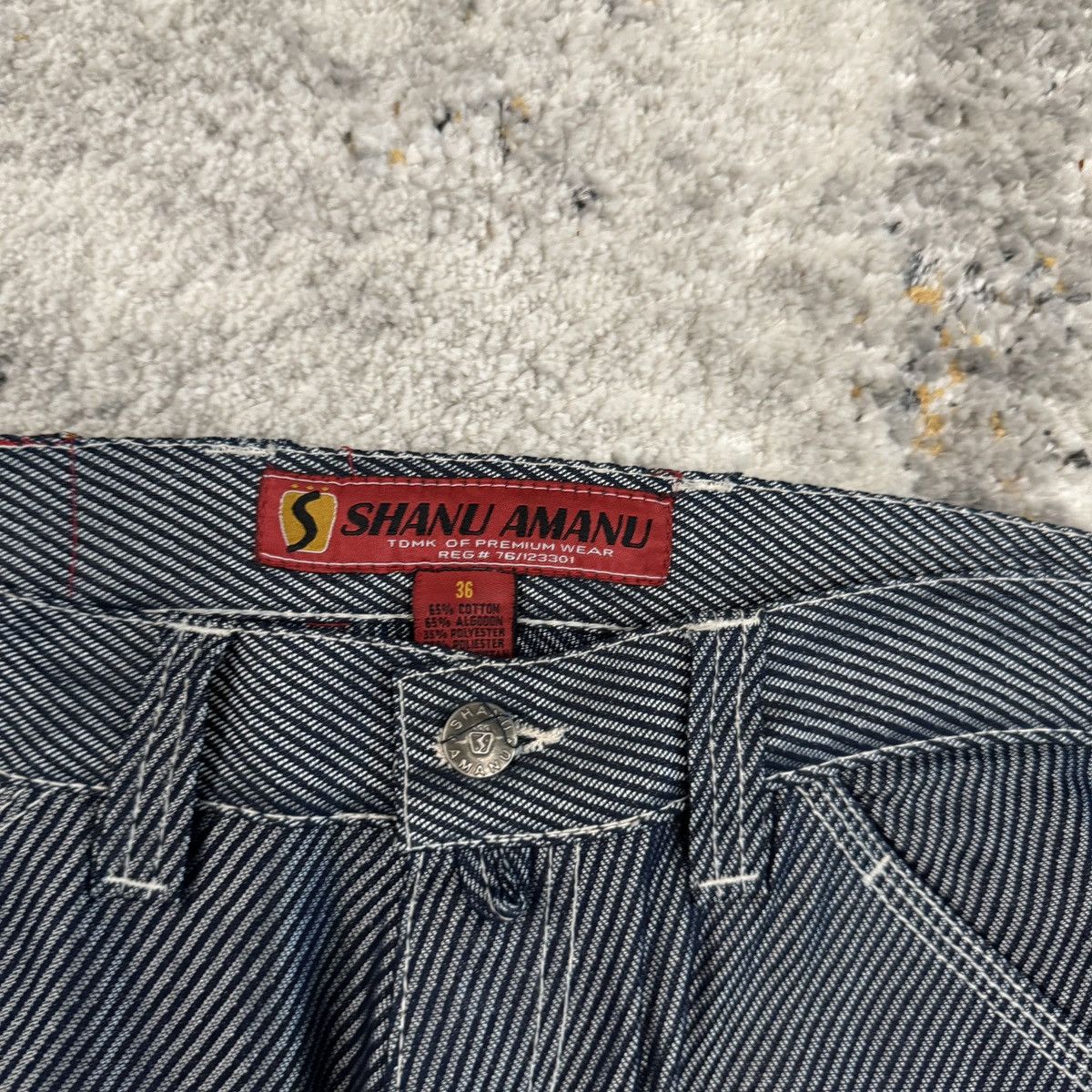 JNCO × Japanese Brand × Vintage Crazy Vintage y2k Shanu baggy front pocket carpenter rave Size US 36 / EU 52 - 6 Thumbnail