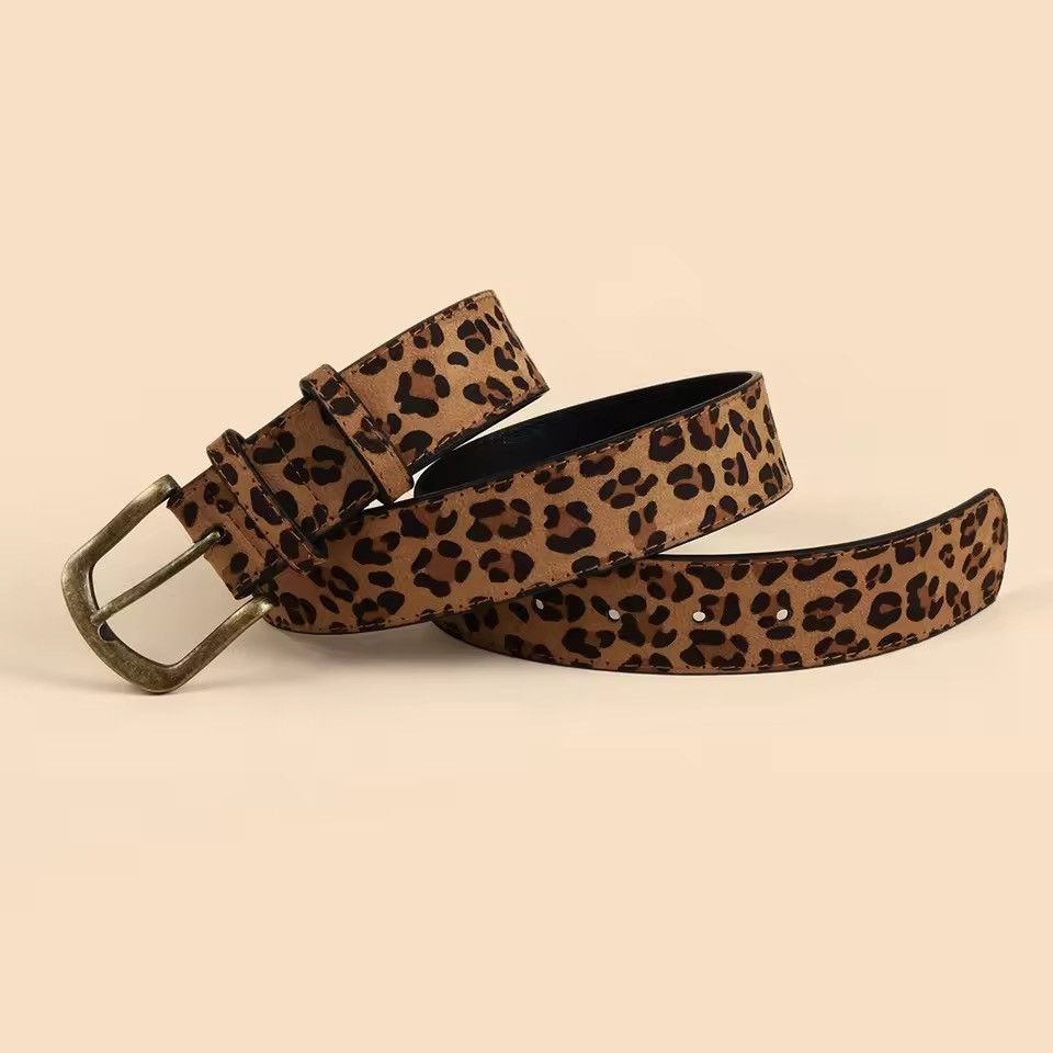 Japanese Brand y2k 2000's Leopard Cheetah Print Belt Size ONE SIZE - 6 Thumbnail