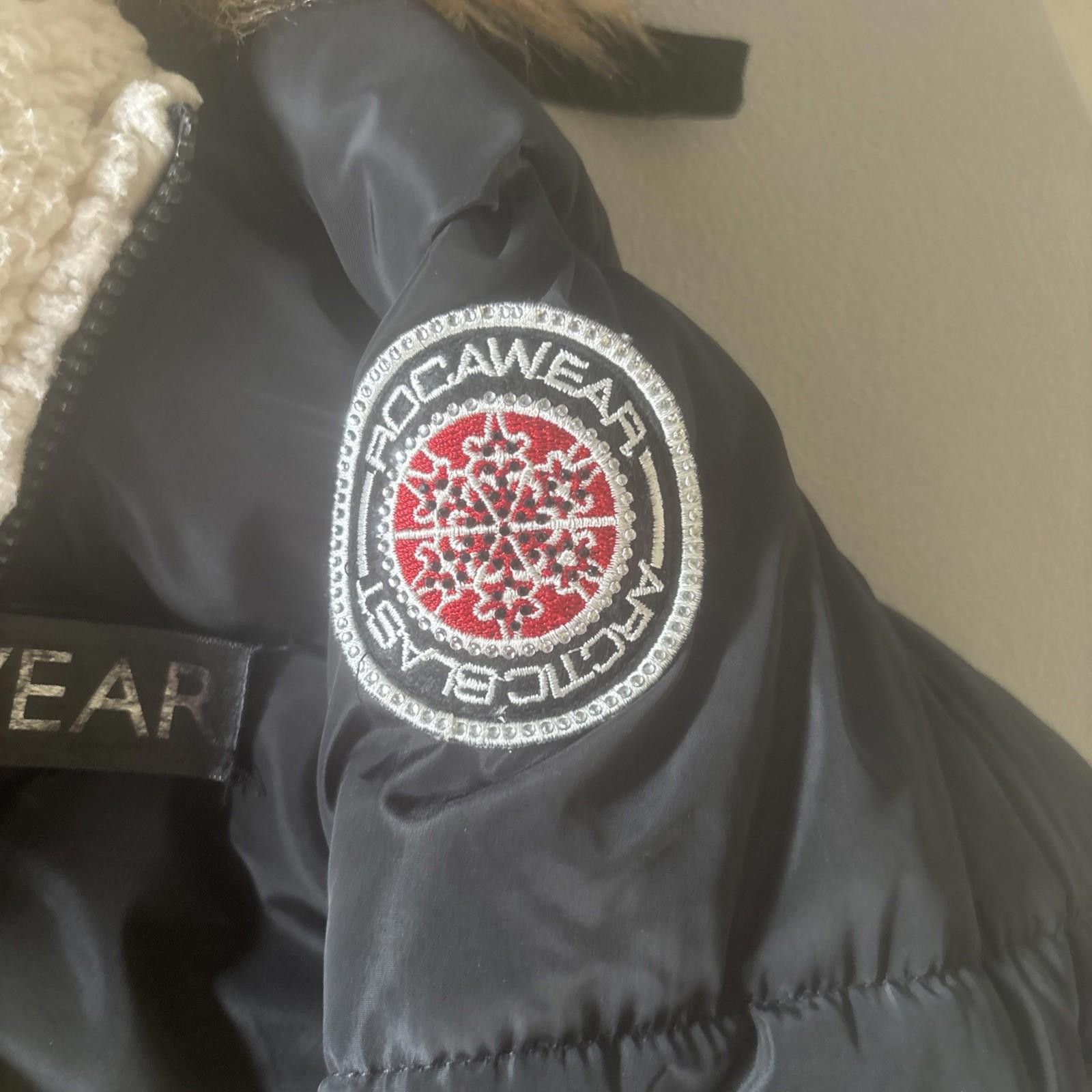 Rocawear Roca Wear Y2K Authentic Hooded Embroidered Puffer Coat Fur Size L / US 10 / IT 46 - 8 Thumbnail