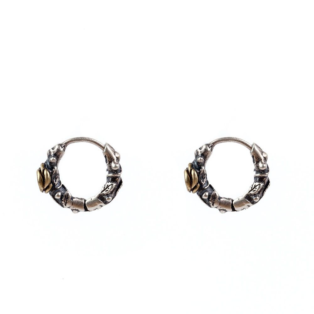 Jewelry Punk Earrings One Pairs Chrome Jewelry Size ONE SIZE - 5 Thumbnail