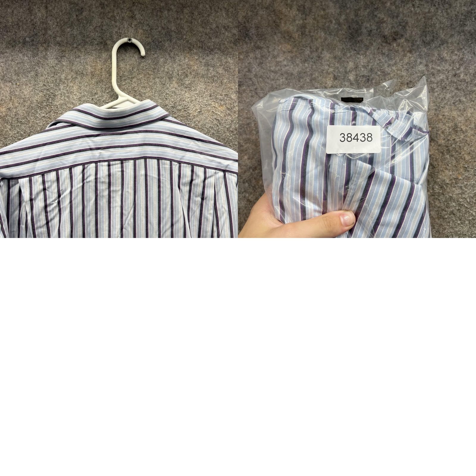 Polo Ralph Lauren VINTAGE Ralph Lauren Shirt Mens 15.5 33 Blue Purple Stripe Curham Classic Oxford Size US L / EU 52-54 / 3 - 8 Thumbnail