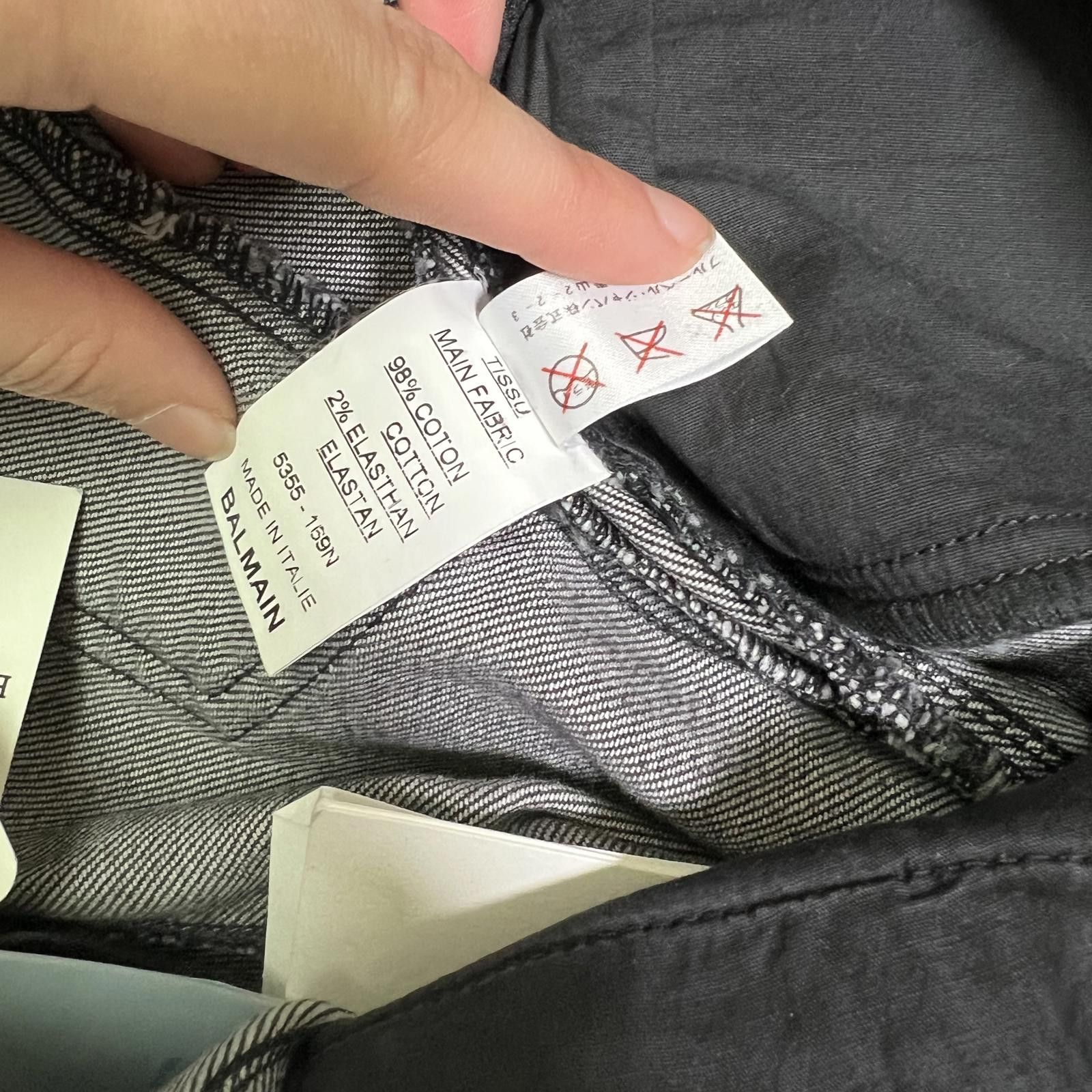 Balmain Balmain Moto Skinny Jeans Size 36" / US 14 / IT 50 - 7 Thumbnail