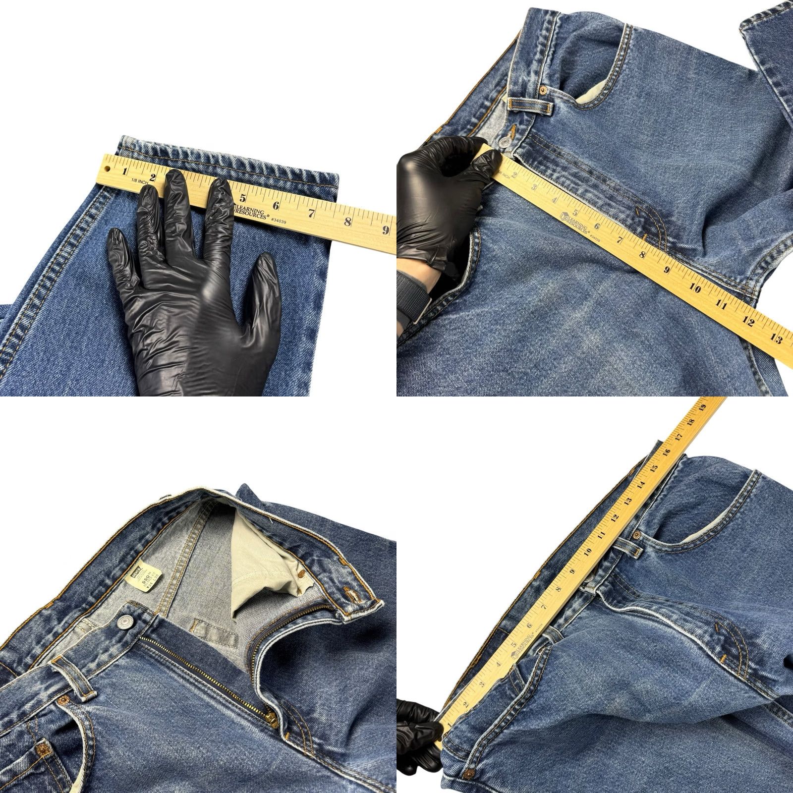 Levi's VINTAGE Levi's 550 Jeans 34x30 Relaxed Pleated Denim 90s USA Mens Pants Regular Inseam 30" Blue High Quality Pattern: Solid Size US 34 / EU 50 - 8 Thumbnail