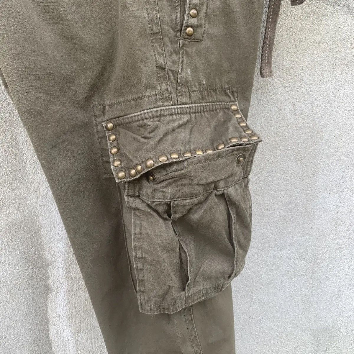semanticdesign SEMATIC DESIGN🔥30x33 STUDDED BIGPOCKET TROUSERS CARGO PANTS Size US 30 / EU 46 - 18 Thumbnail
