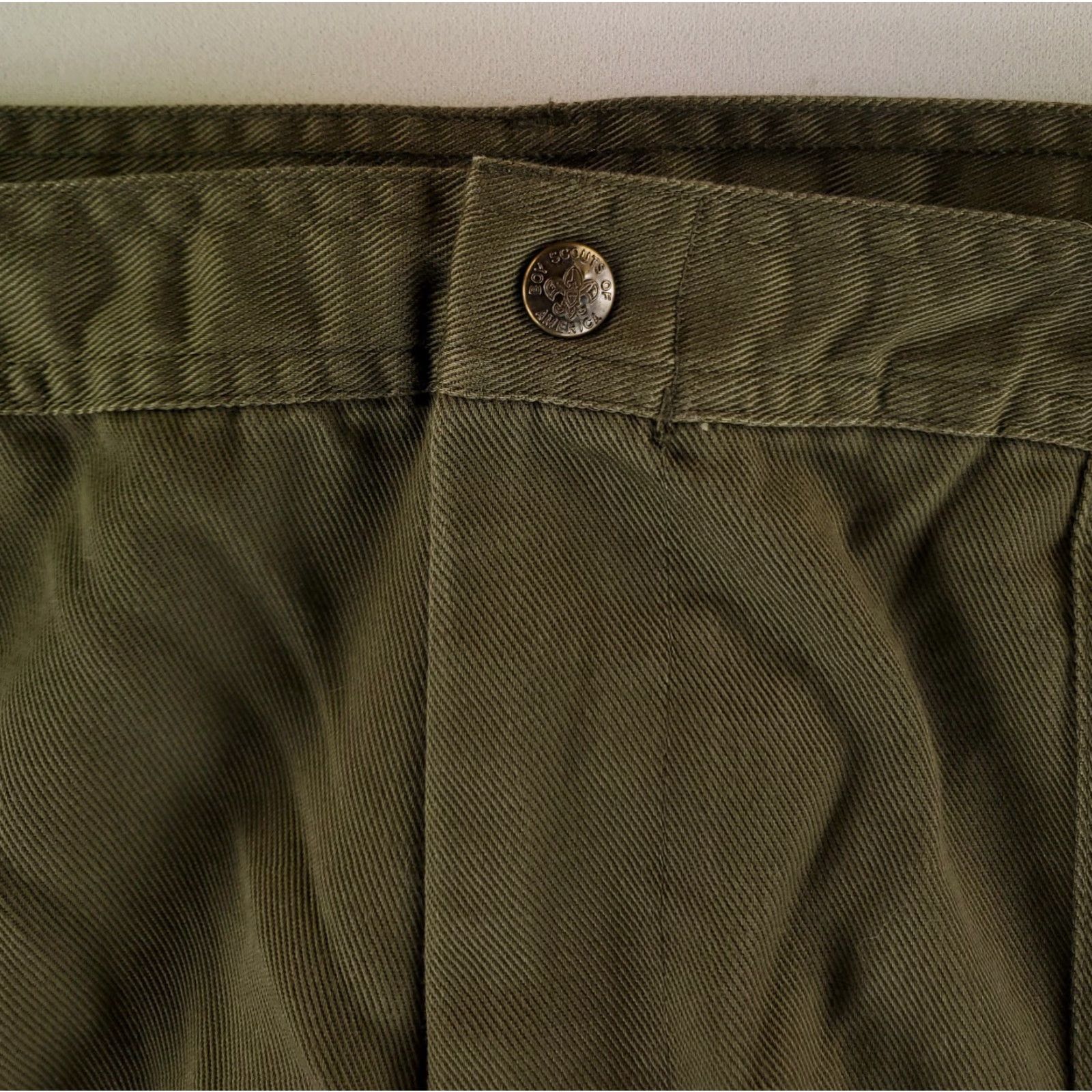 Vintage BSA Boy Scouts of America Pants Olive Green Mens 40 Cargo Regular 38 Inseam 29 Mens Green 36-40 x 29 Actual Size US 38 / EU 54 - 3 Thumbnail