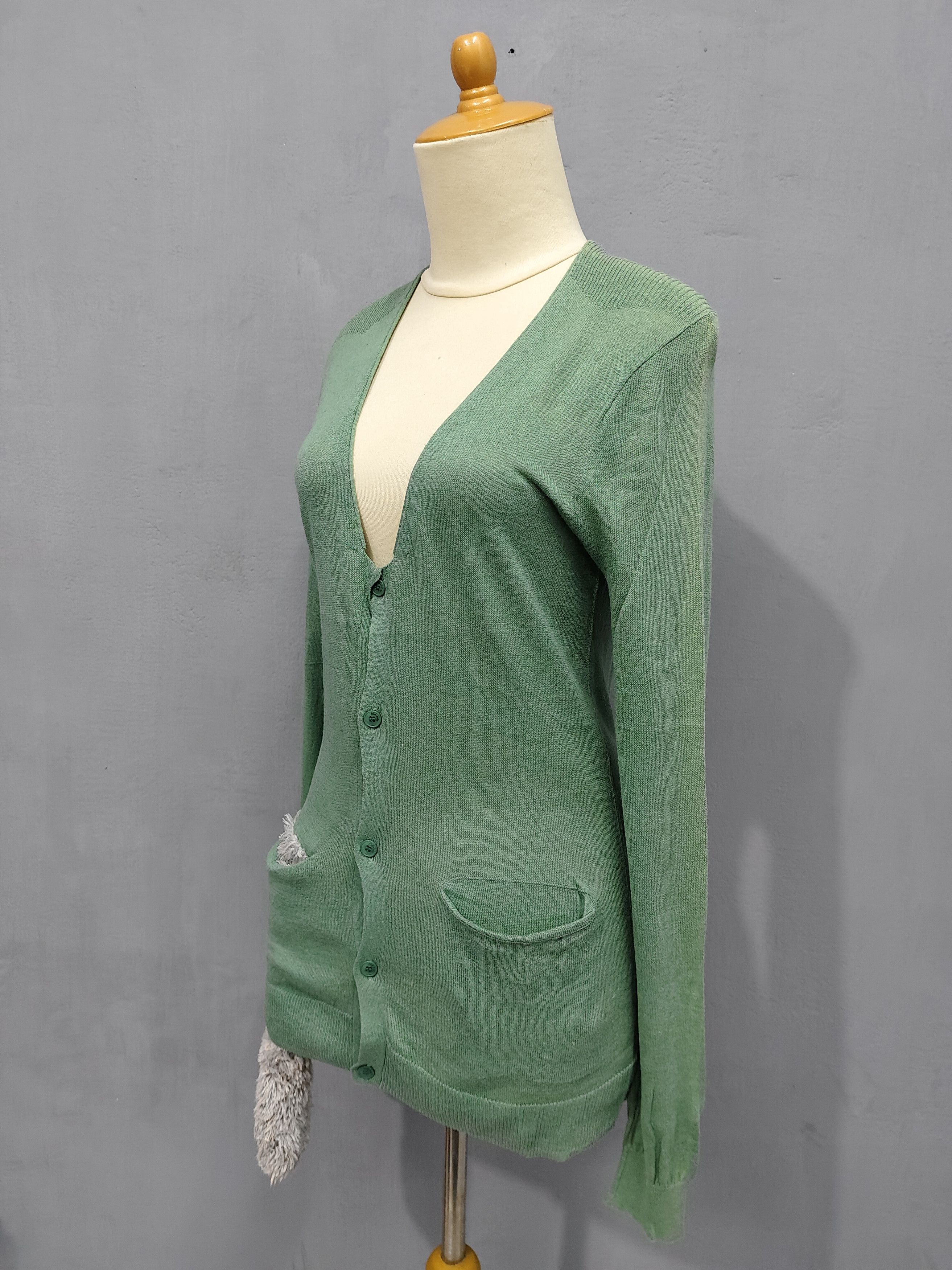 Ne-Net 🇯🇵 Ne-Net 🇯🇵 by Issey Co Doll pocket Knitted Cardigan Size M / US 6-8 / IT 42-44 - 3 Thumbnail