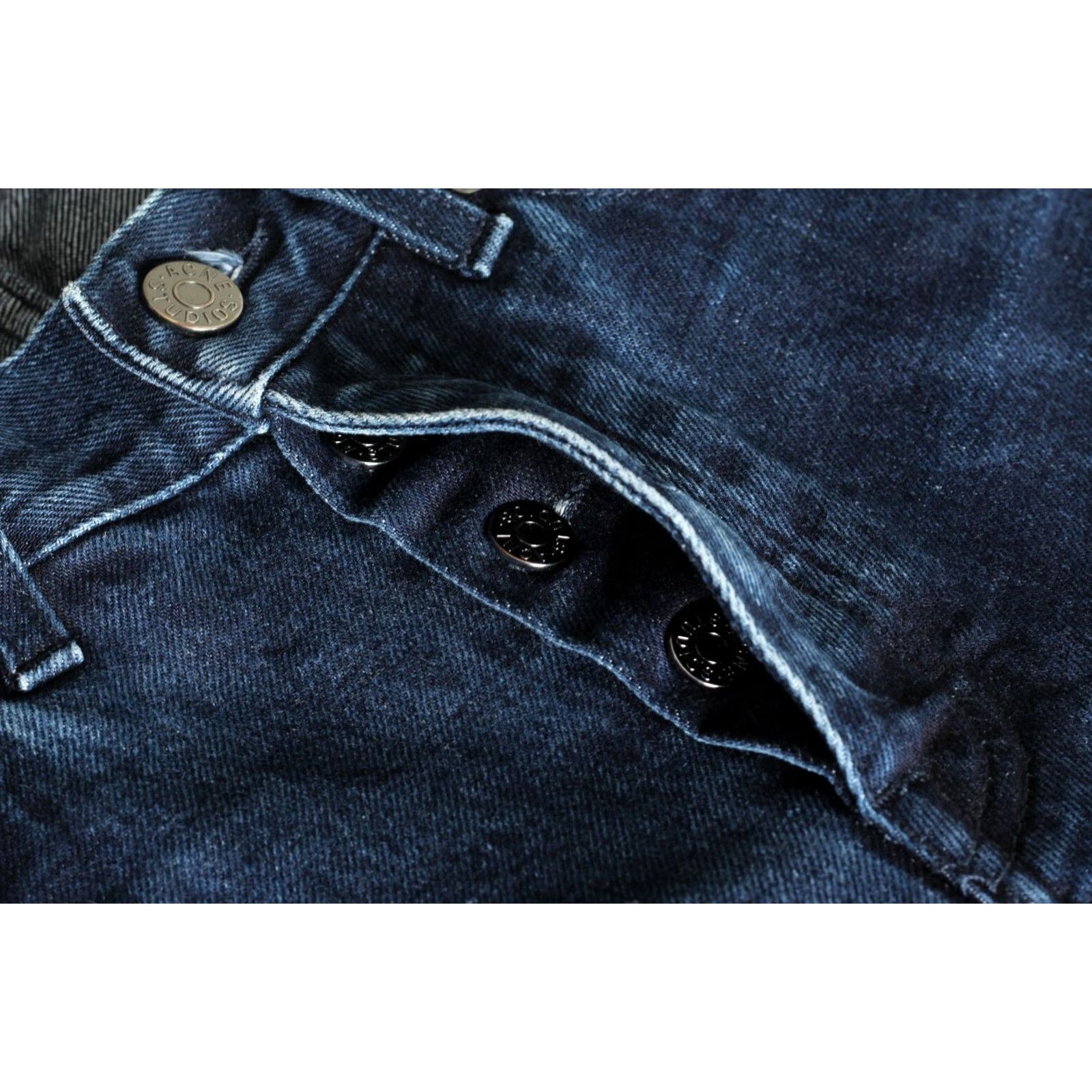 Acne Studios ACNE STUDIOS ROC DRAKE Straight Selvedge Jeans Men 30 W30 L32 Blue Denim 5-Pocket Slim Rise Mid 10-12in DZ4385 Jeans Mens Size US 30 / EU 46 - 5 Thumbnail