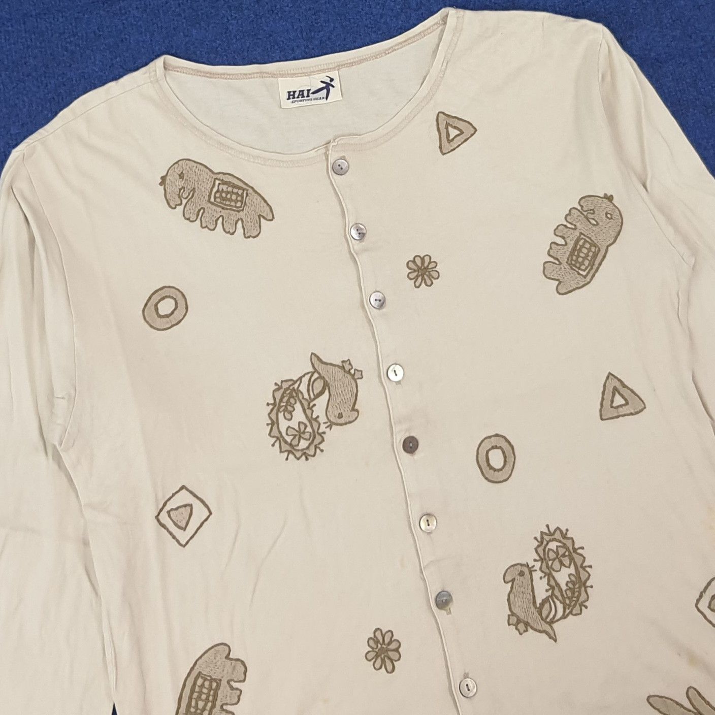 Hai Sporting Gear Vintage HAI Sporting Gear Embroidered Cardigan Top C276N59 Size M / US 6-8 / IT 42-44 - 2 Thumbnail