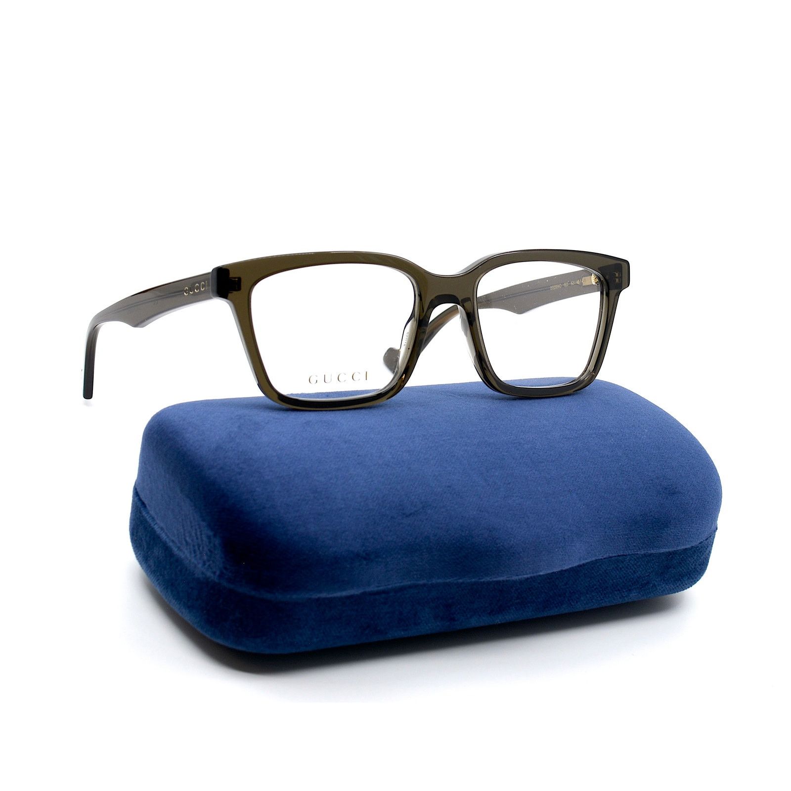Gucci NEW Gucci GG0964O 003 Grey Transparent Authentic Eyeglasses Size ONE SIZE - 4 Thumbnail