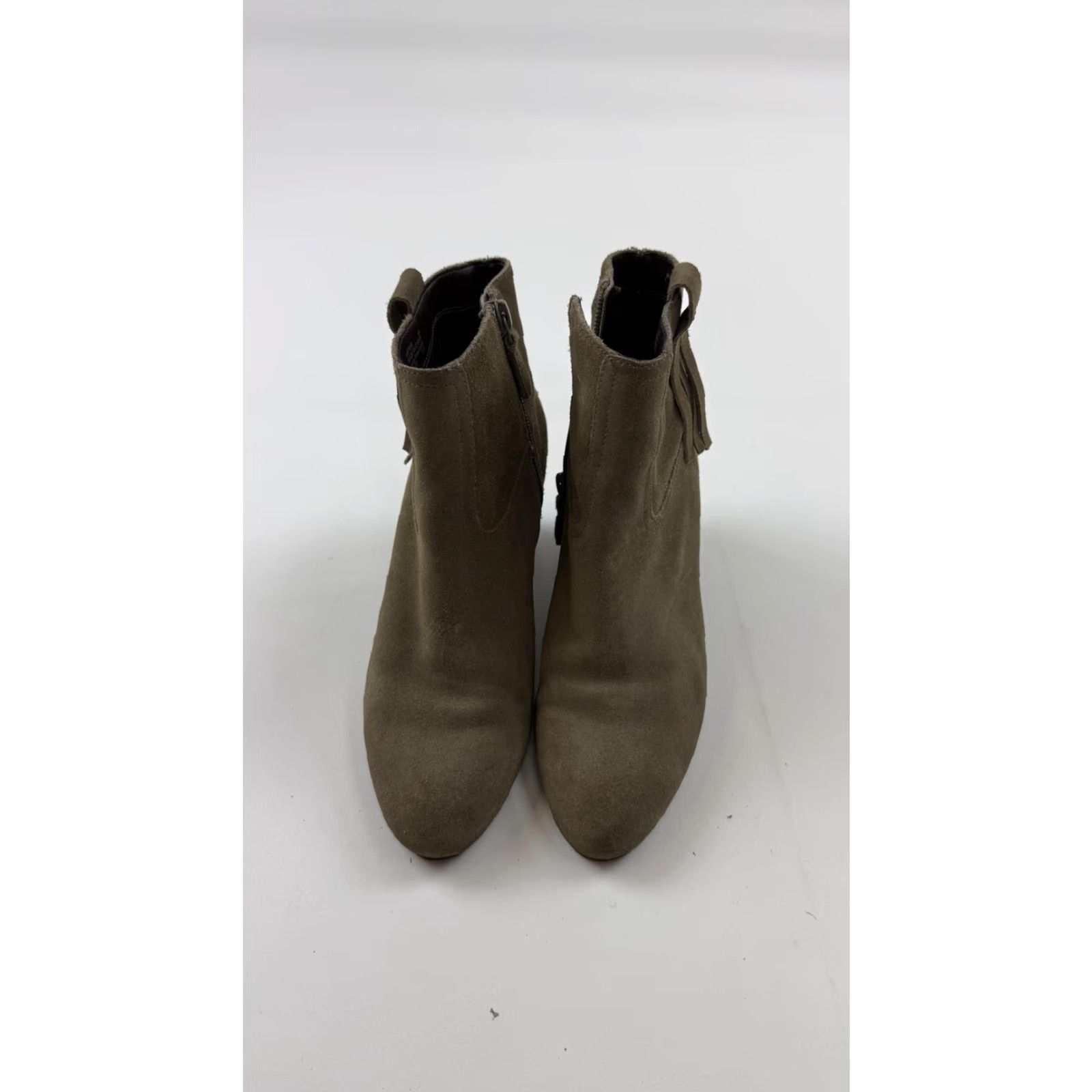Cole Haan COLE HAAN Boots Womens Size 6 Taupe Suede Wedge Ankle Booties Zip Tassel Grand.OS 212939 - Casual Workwear Size US 6 / IT 36 - 2 Thumbnail