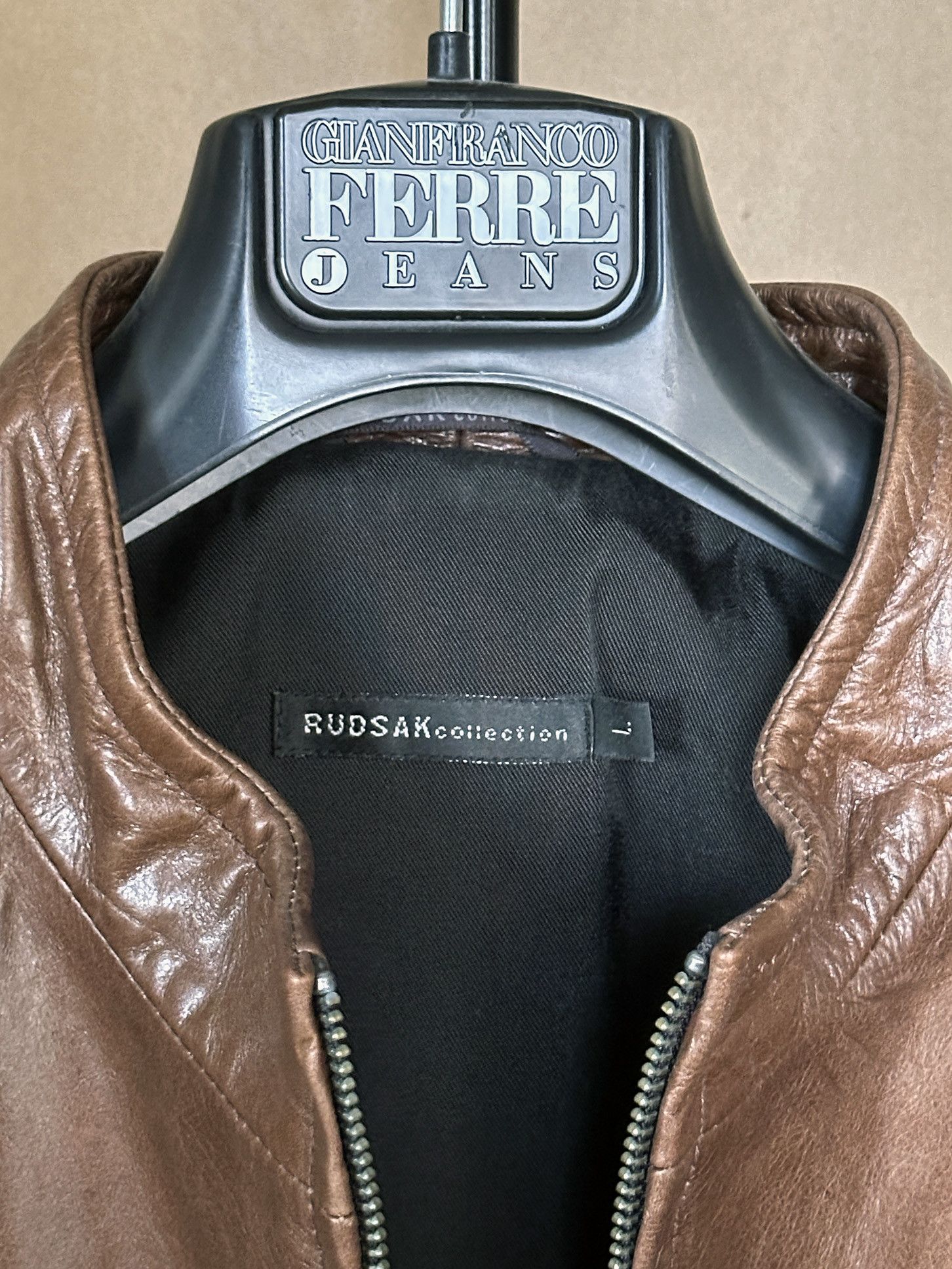 Rudsak Rudsak Dark Brown Motorcycle Leather Jacket Size US L / EU 52-54 / 3 - 3 Thumbnail