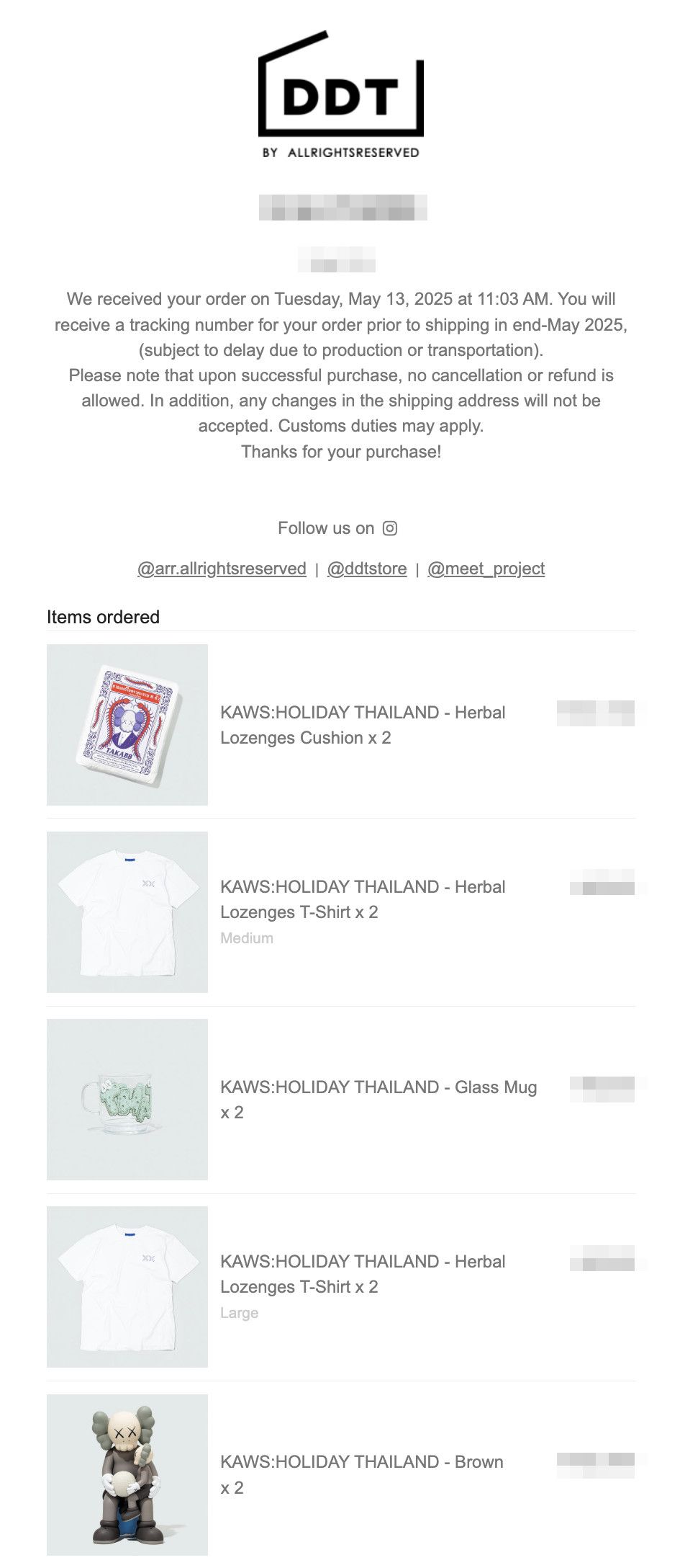 Kaws KAWS HOLIDAY THAILAND - Herbal Lozenges Tee DDT Size US M / EU 48-50 / 2 - 5 Thumbnail