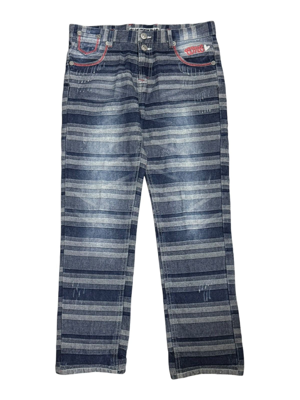 Hysteric Glamour BLUE MOON BLUE FLARE DENIM HYSTERIC GLAMOUR INSPIRED JEANS Size US 30 / EU 46 - 3 Thumbnail
