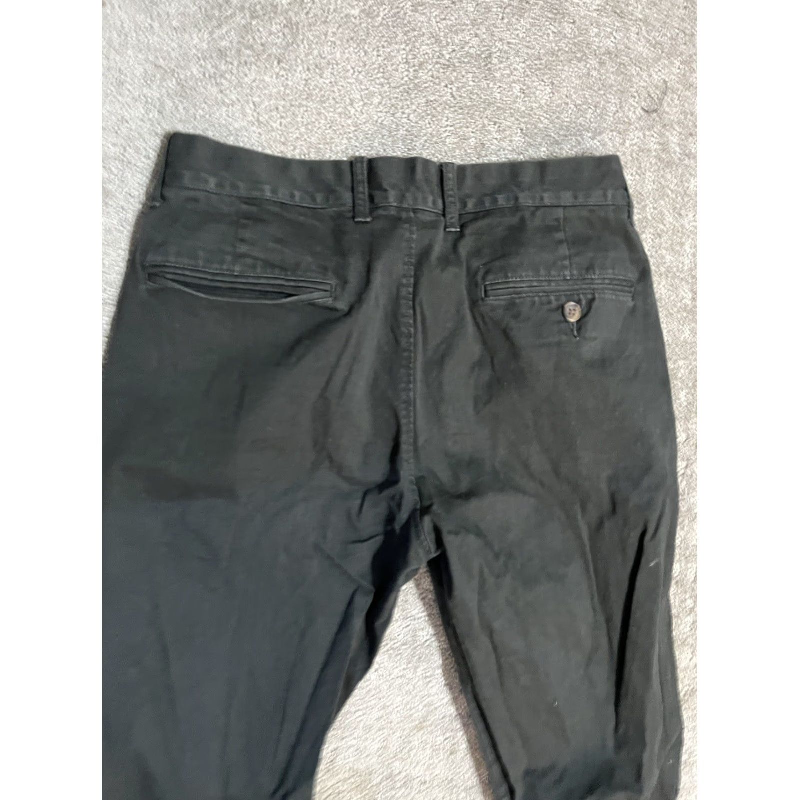 J.Crew Vintage J.Crew Flex Chino Pants Mens 29x32 Straight Fit Casual Black Size US 29 - 4 Thumbnail
