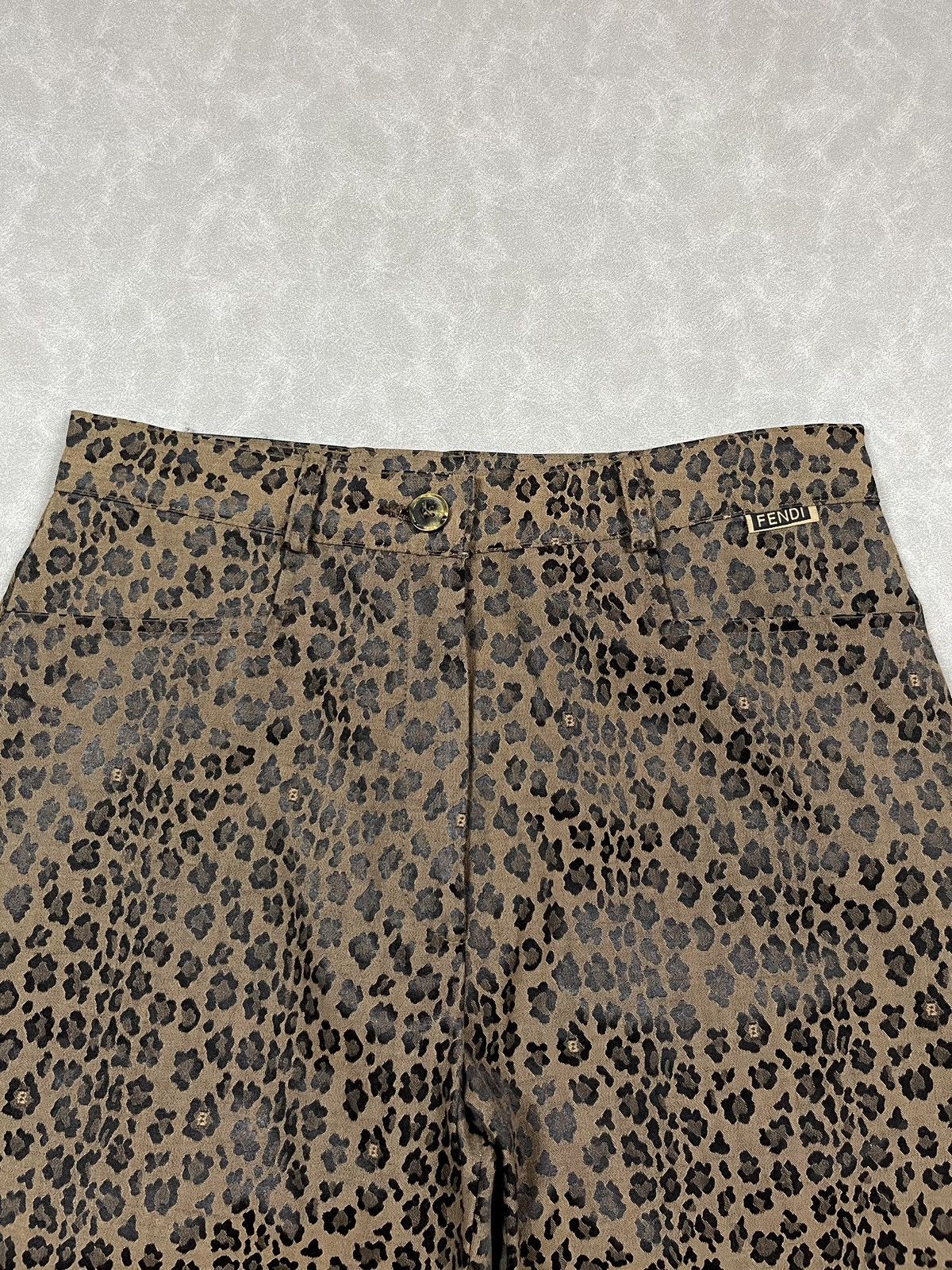Fendi Vtg Fendi leopard pants Size US 28 / EU 44 - 4 Thumbnail