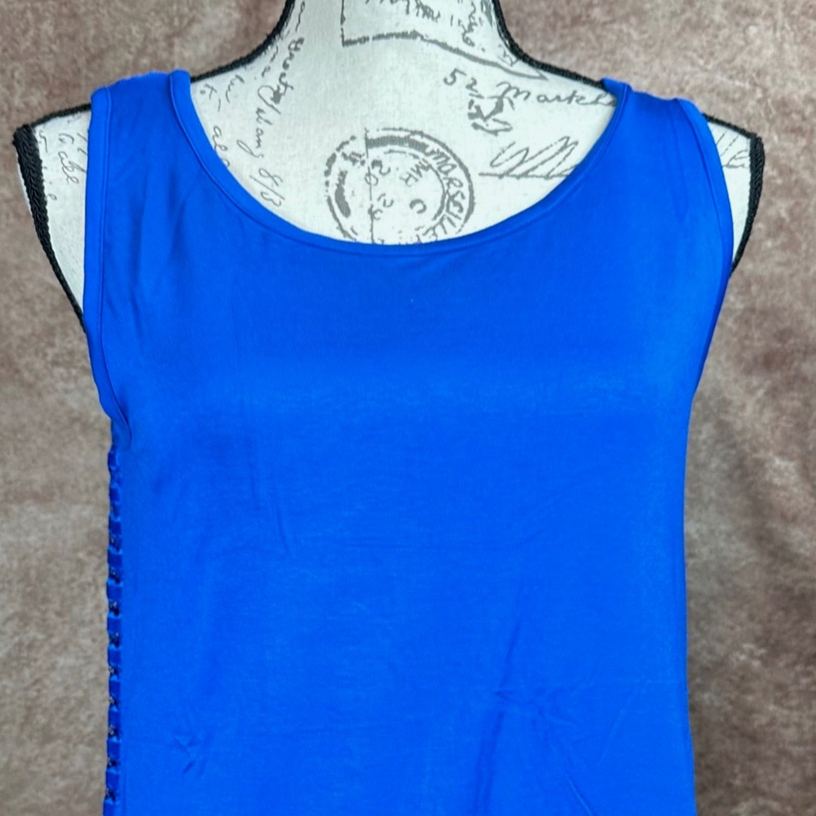 TART Collections Lemon Tart Sleeveless Tee Mesh V Back Arctic Blue size M Size M / US 6-8 / IT 42-44 - 4 Thumbnail