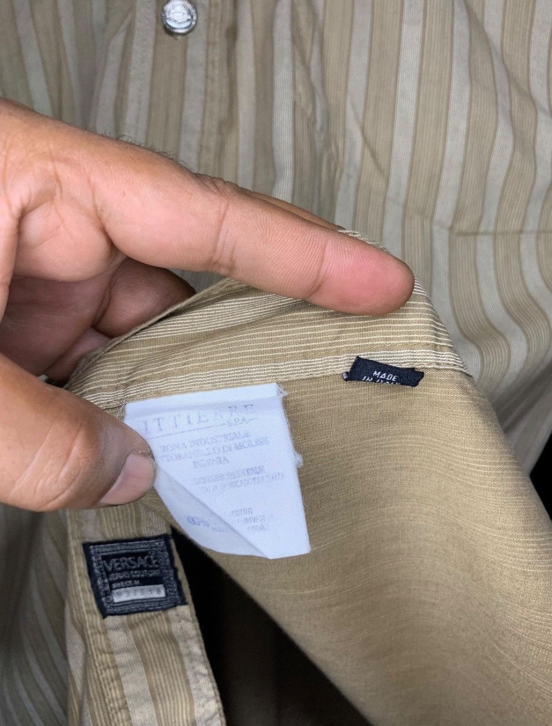 Versace 🔥Versace striped button down shirt Size US L / EU 52-54 / 3 - 13 Thumbnail