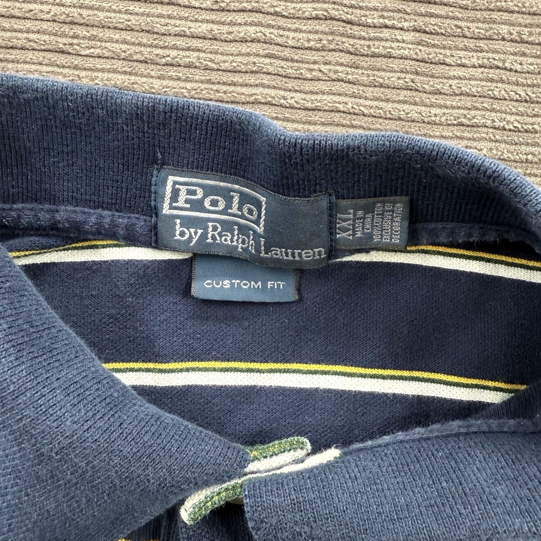 Ralph Lauren Ralph Lauren Polo Shirt Men 2XL Striped Cotton Preppy Casual Polo Shirt Long Sleeve? Size US XXL / EU 58 / 5 - 3 Thumbnail