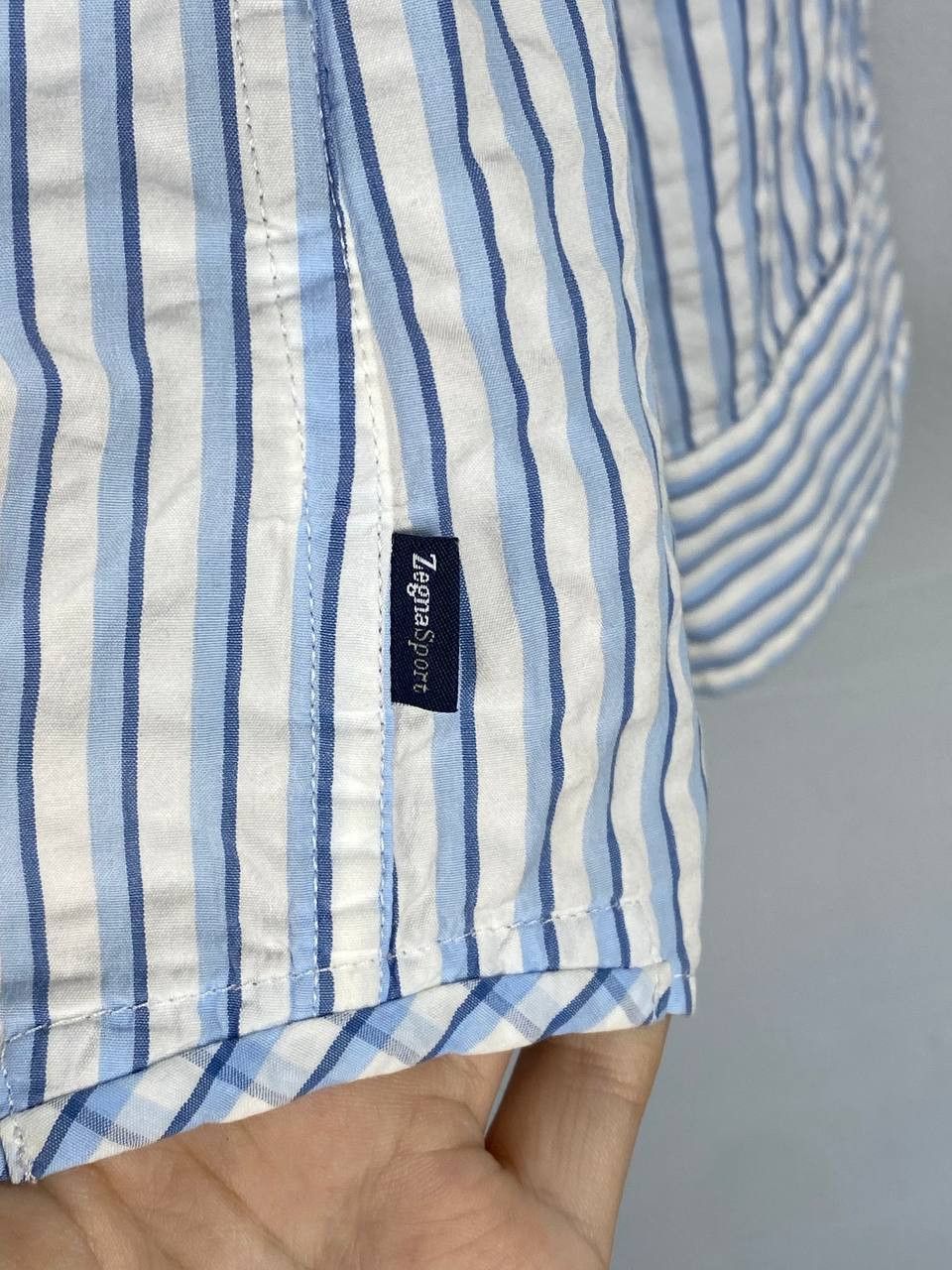 Ermenegildo Zegna Ermenegildo Zegna Sport Slim Fit Striped L/S Shirt Size US M / EU 48-50 / 2 - 7 Thumbnail