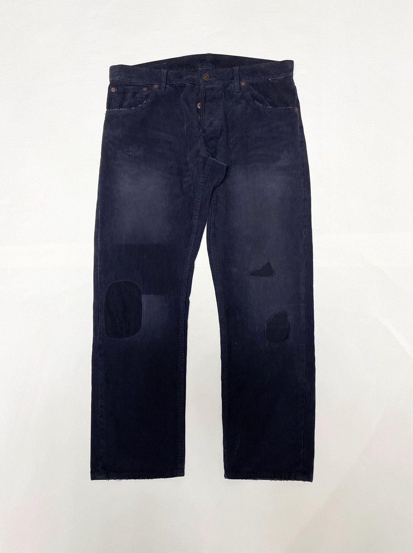 Visvim VISVIM FLUXUS 10 CORDS CRASH Cord Cropped Pants Size US 34 / EU 50 - 1 Thumbnail