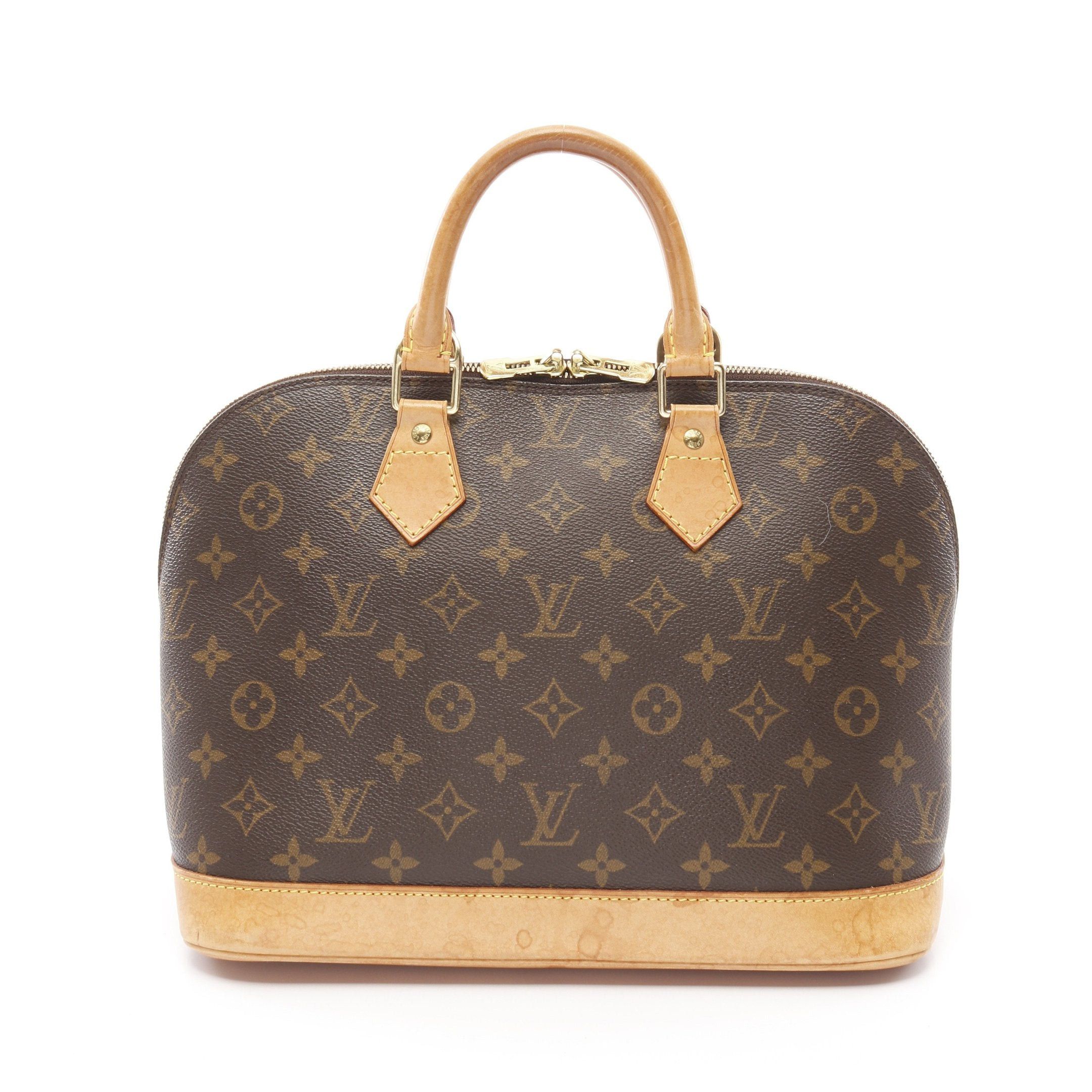 Louis Vuitton Louis Vuitton Alma Pm Monogram Handbag Leather Brown Size ONE SIZE - 1 Thumbnail