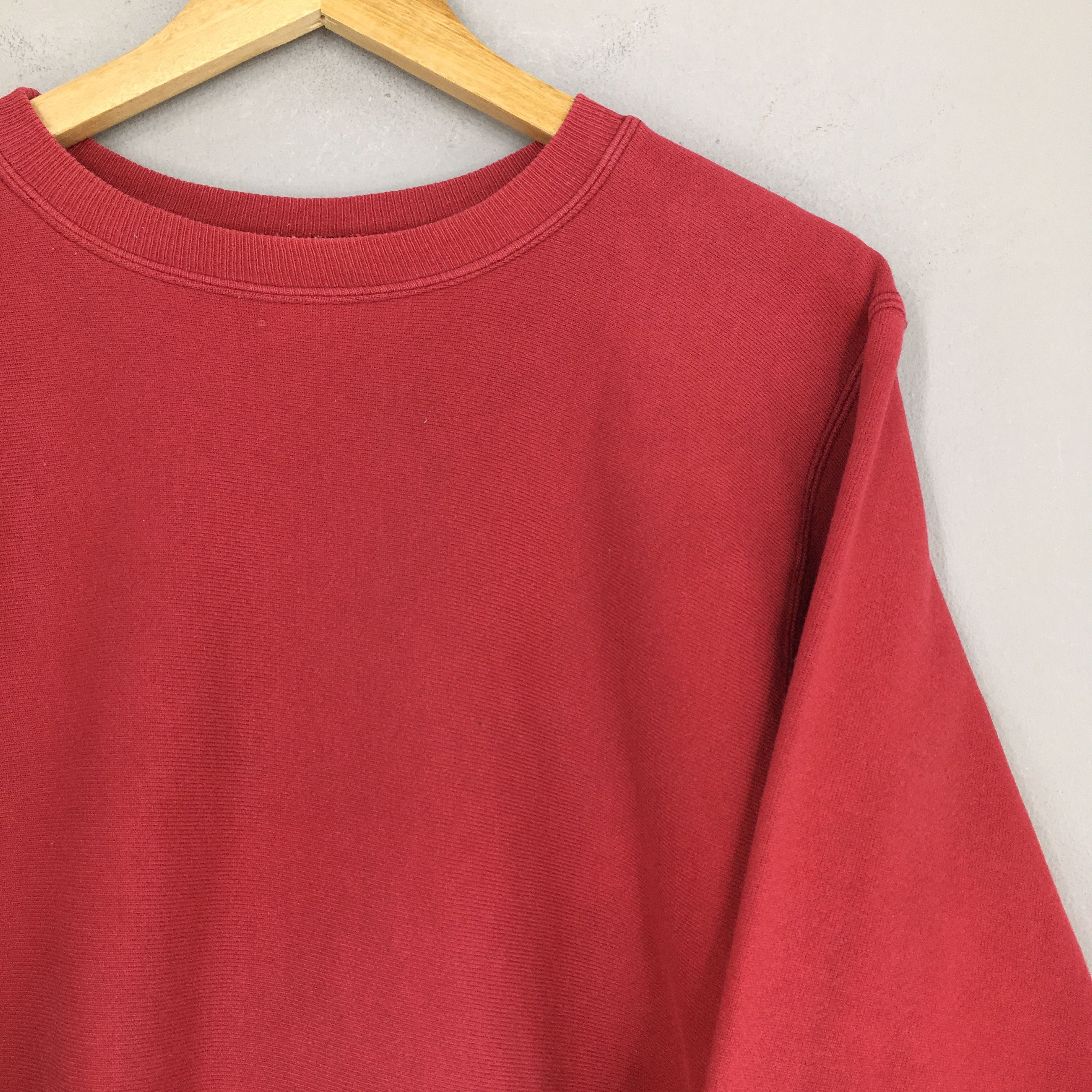 Champion × Vintage Vintage Champion Reverse Weave Red Sweatshirt Medium Size US M / EU 48-50 / 2 - 2 Thumbnail
