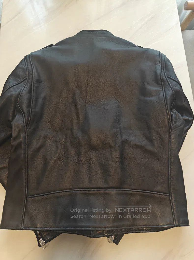 Schott Schott NYC stand-up collar cable-stayed motorcycle cowhide Size US XXL / EU 58 / 5 - 6 Thumbnail