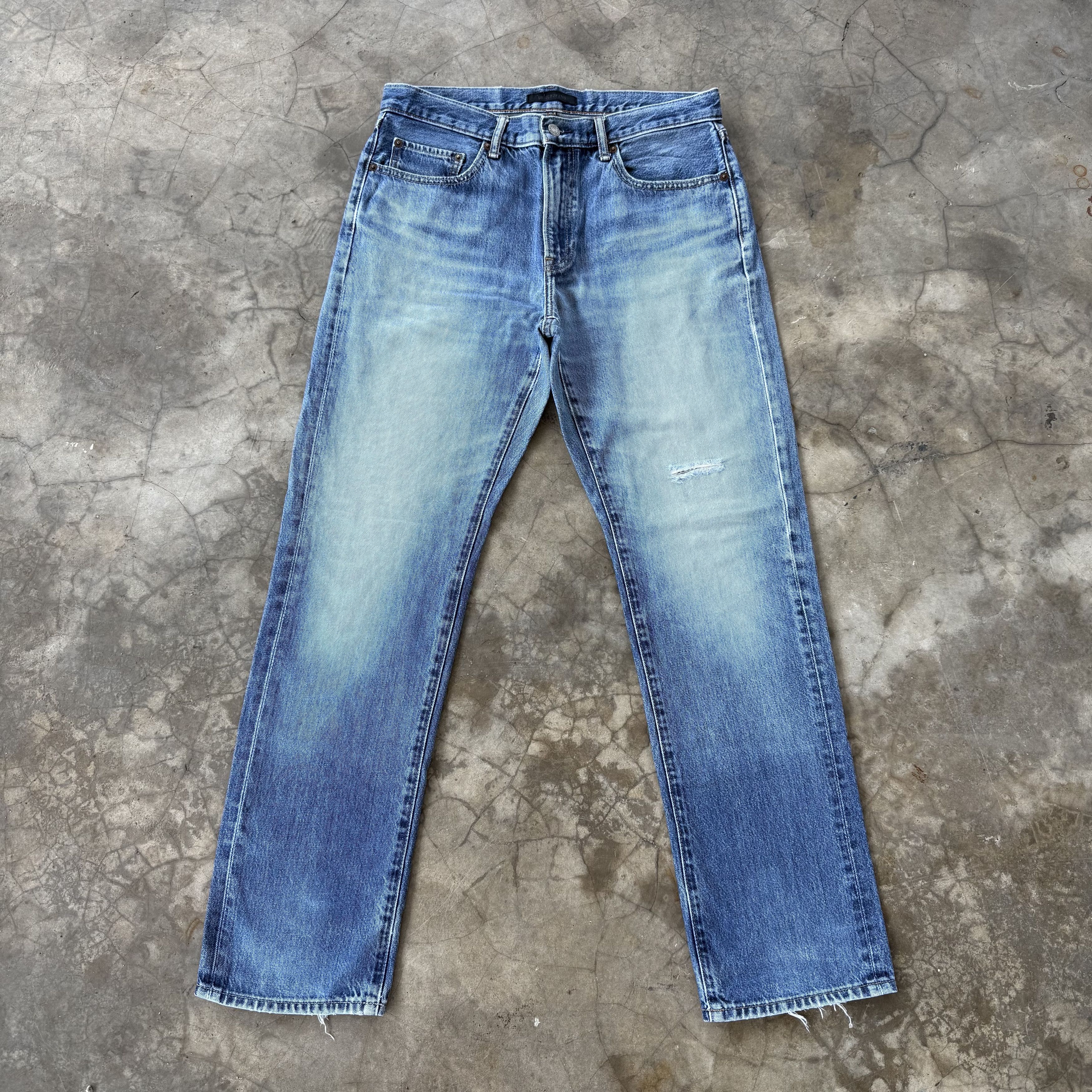 Jean Vintage Japanese Faded Stone Wash Denim Jean W34 Size US 34 / EU 50 - 1 Thumbnail