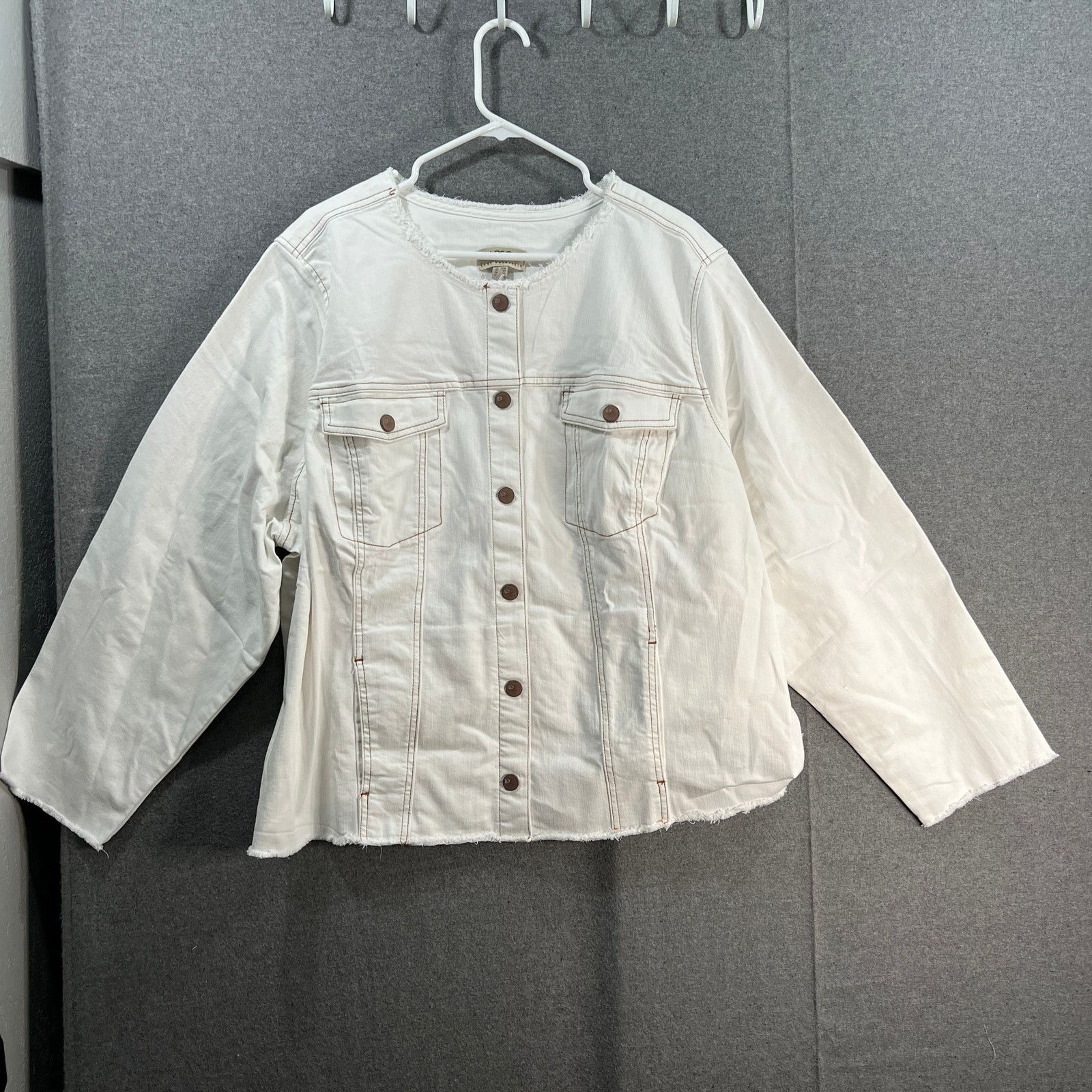 Other LOGO by Lori Goldstein Jeans Jacket Womens Size 4XL / US 24-26 - 1 Thumbnail