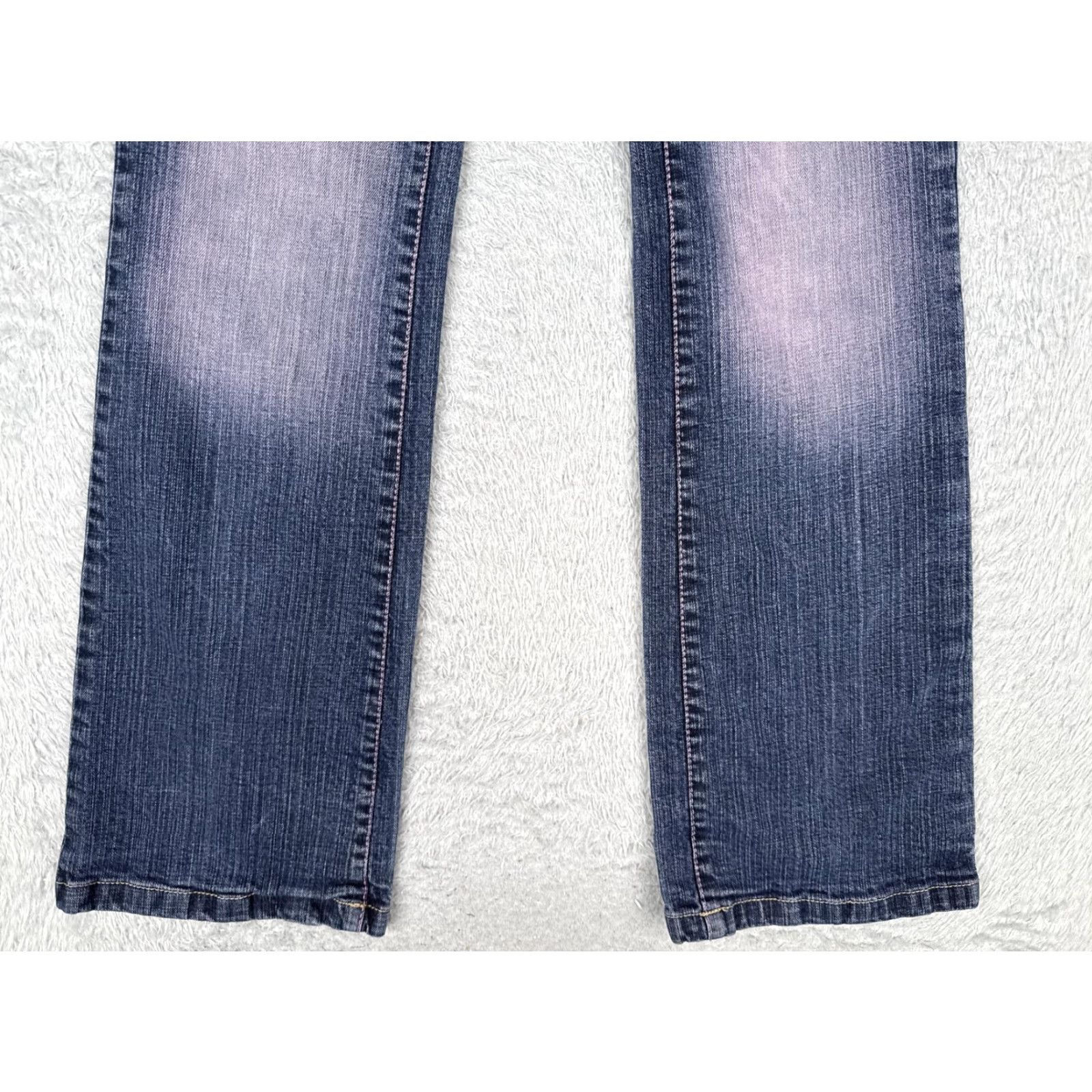 Southpole Southpole Jeans Women Bootcut Denim Pants 3 Blue 24x31 Pink Fade Contrast Stitch 5-Pocket Design Jeans Size 26" / US 2 / IT 38 - 2 Thumbnail