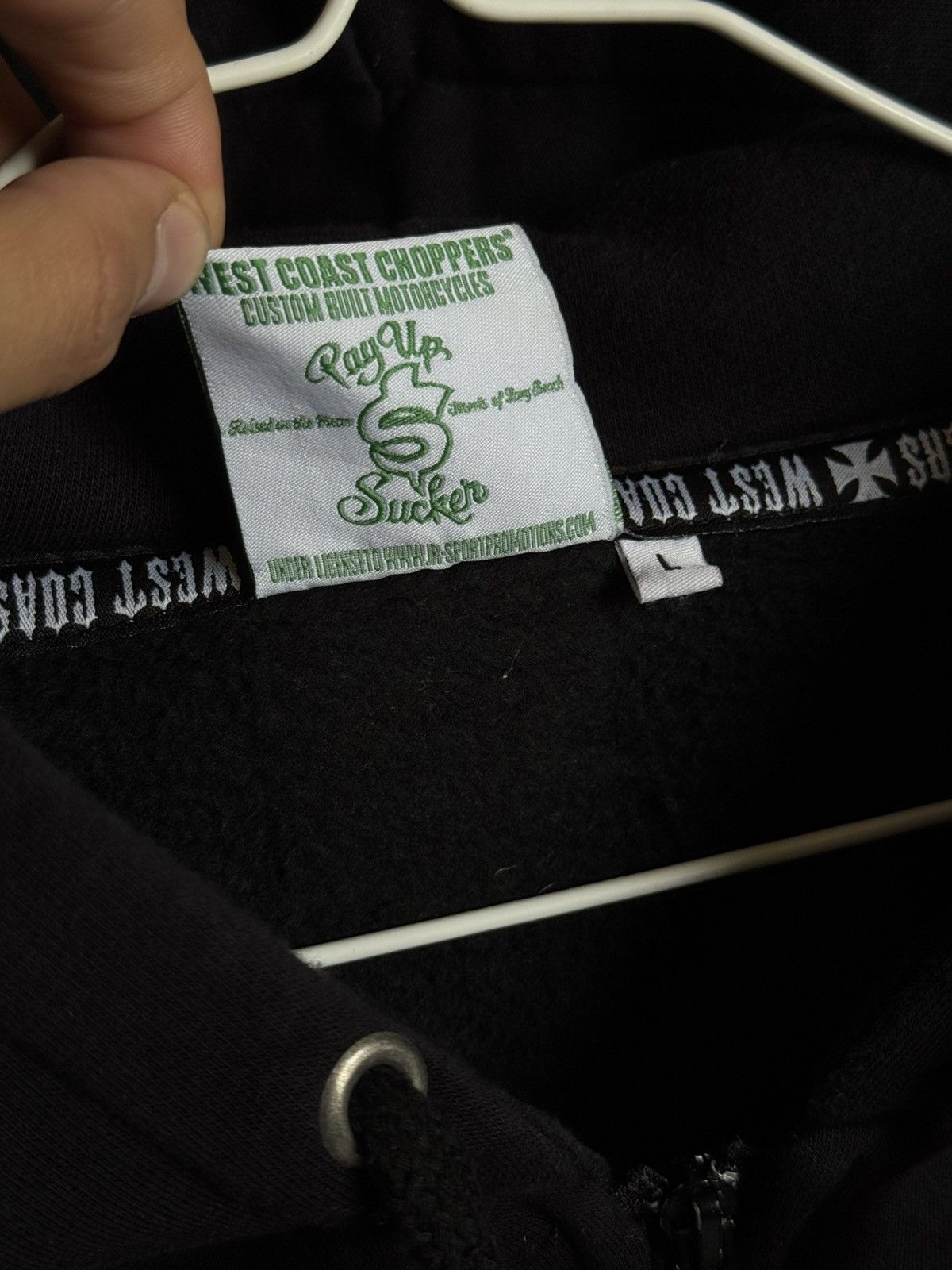 West Coast Choppers West Coast Chopper Big Cross Logo Sweatshirt vest hoodie Size US L / EU 52-54 / 3 - 9 Thumbnail