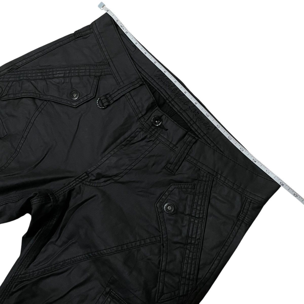 If Six Was Nine 🇯🇵 SUPER FLARE NICOLE CLUB FOR MEN CARGO WAXED PANTS Size US 32 / EU 48 - 17 Thumbnail