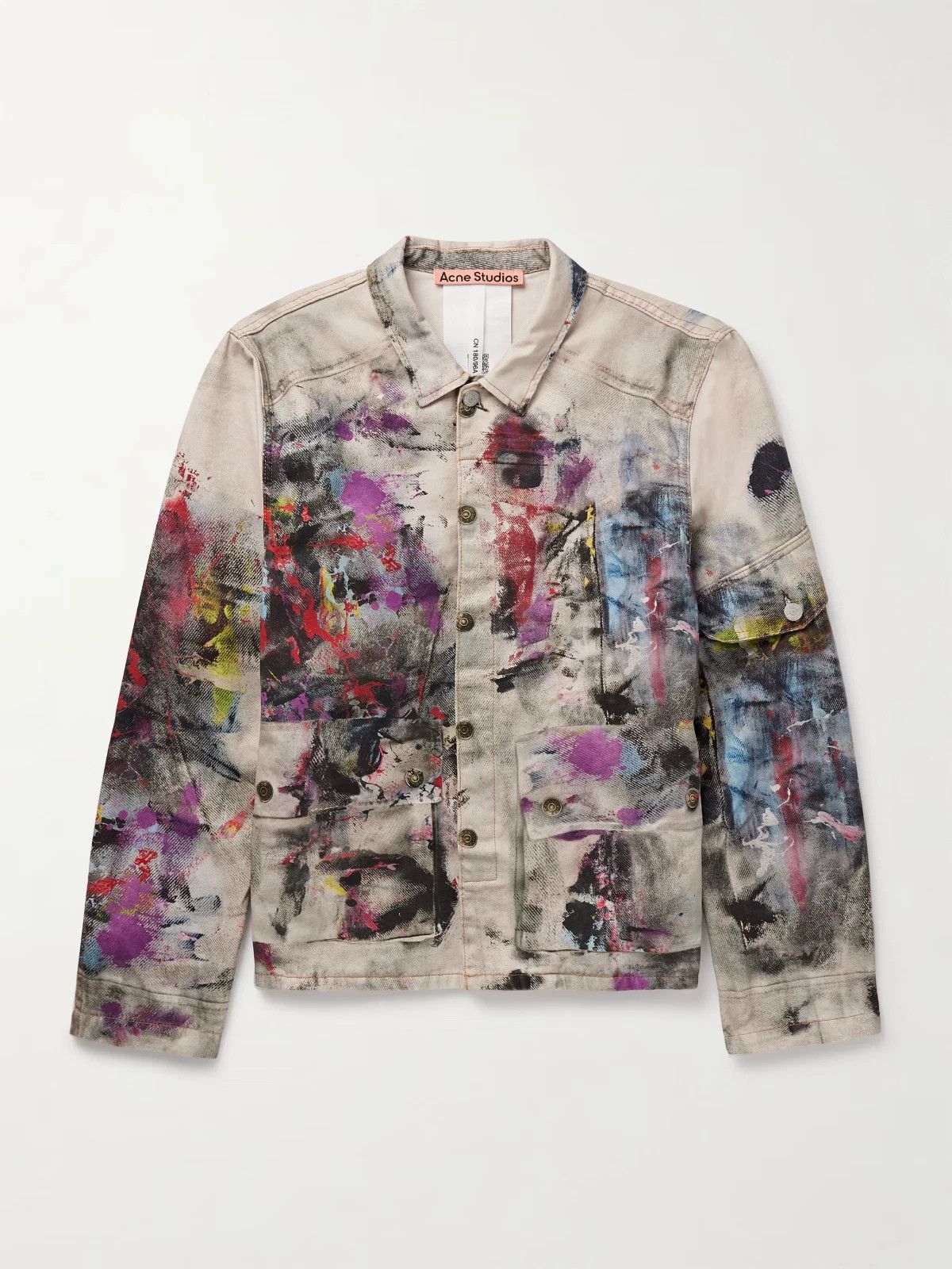 Acne Studios ACNE STUDIOS Printed Denim Jacket Size US M / EU 48-50 / 2 - 1 Thumbnail