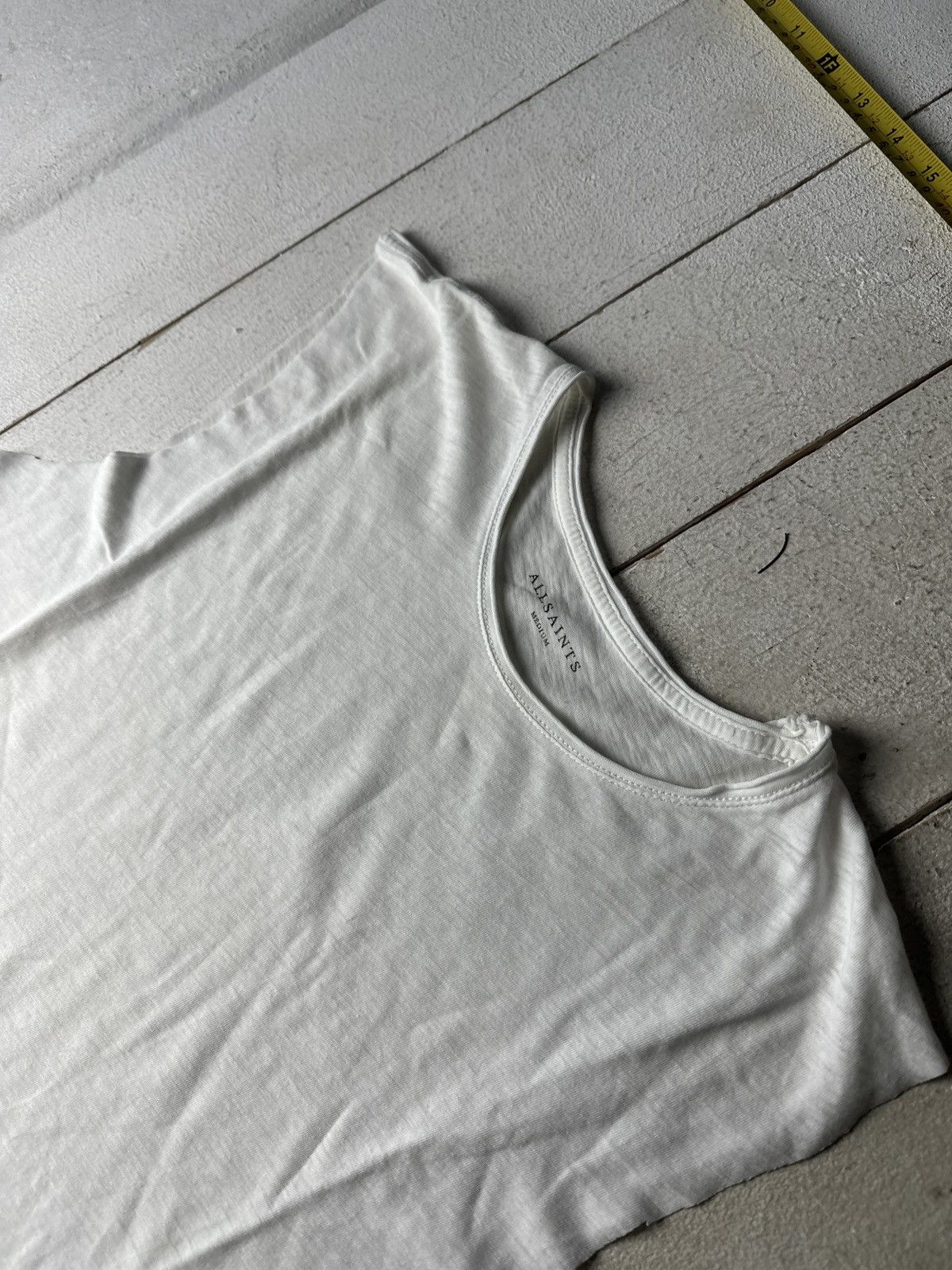 Allsaints PAPER THIN 🚨ALLSAINTS WHITE TANK SHIRT LUXURY OPIUM Y2K Size US M / EU 48-50 / 2 - 2 Thumbnail