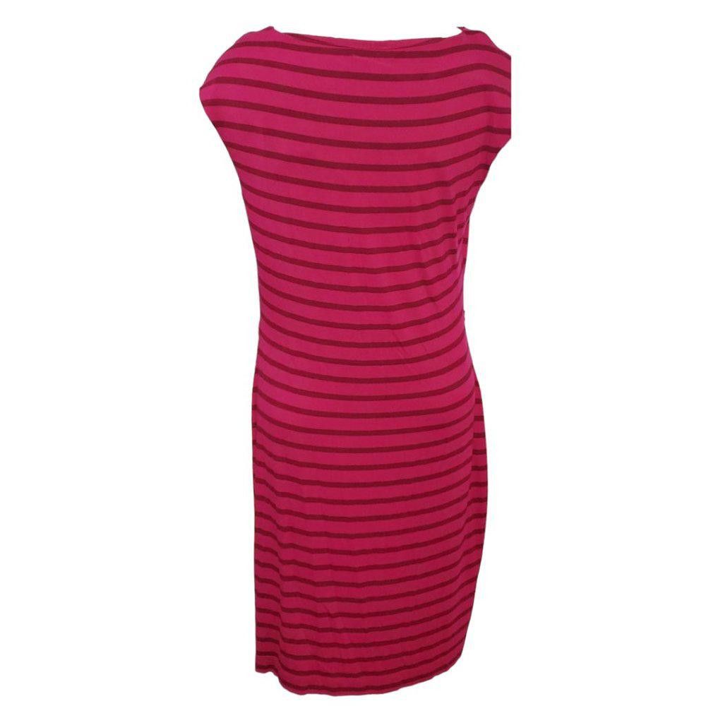 Calvin Klein CT522a Calvin Klein Striped Red Dress 10 Size L / US 10 / IT 46 - 2 Thumbnail