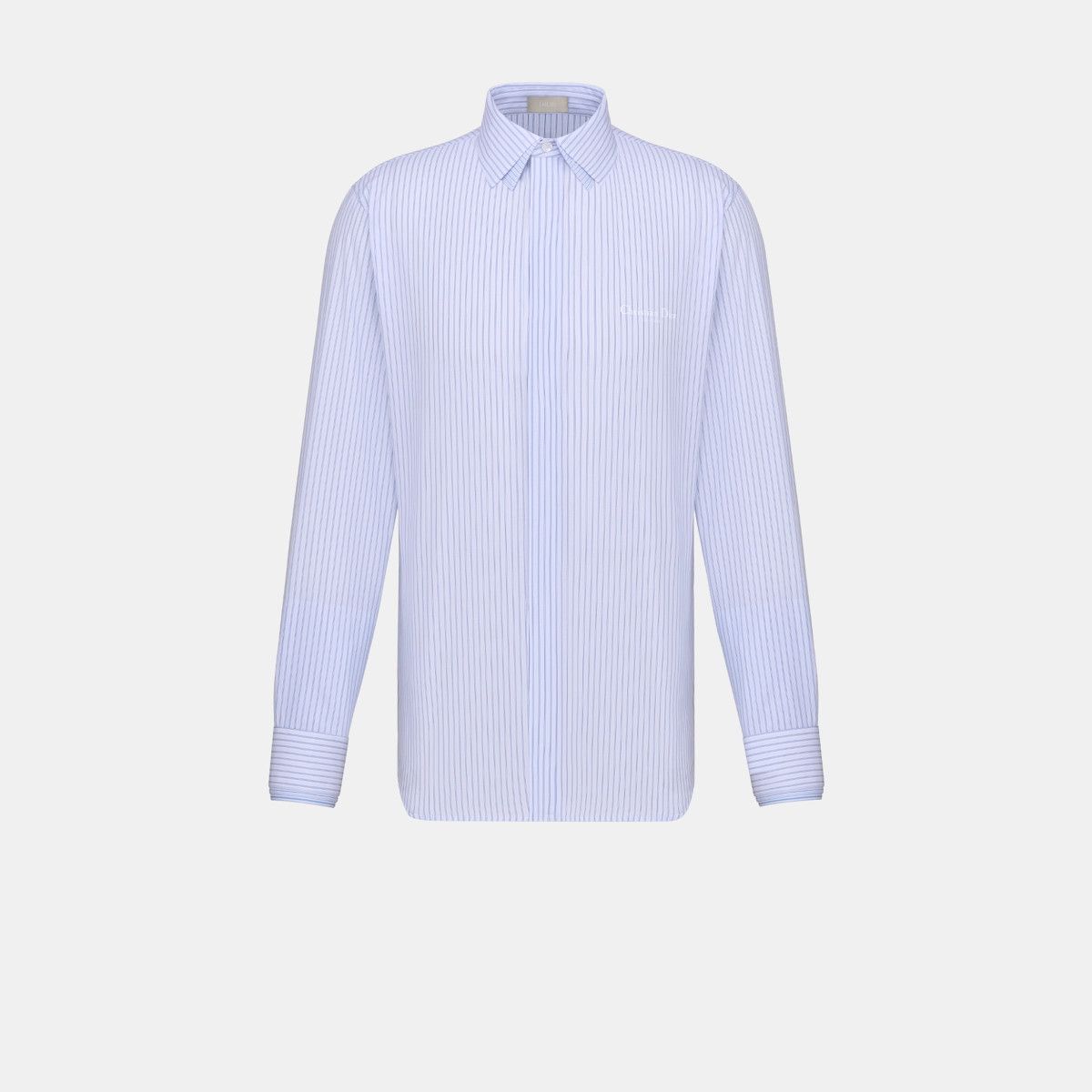 Dior o1bcso1str0226 Couture Shirt in Blue Size US M / EU 48-50 / 2 - 1 Thumbnail